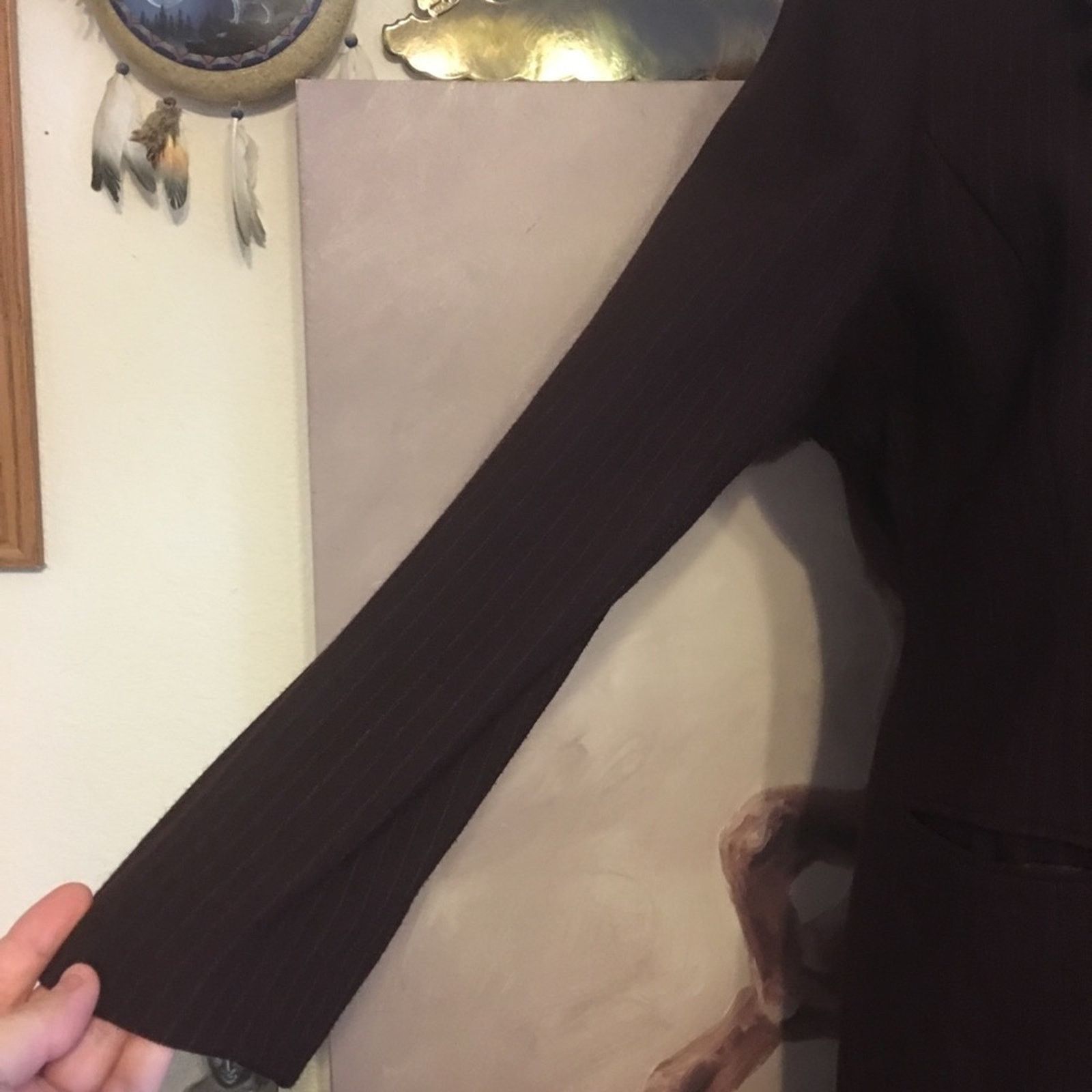Vintage Vintage 90s En Avance pinstripe skirt suit 10 Size L / US 10 / IT 46 - 4 Thumbnail