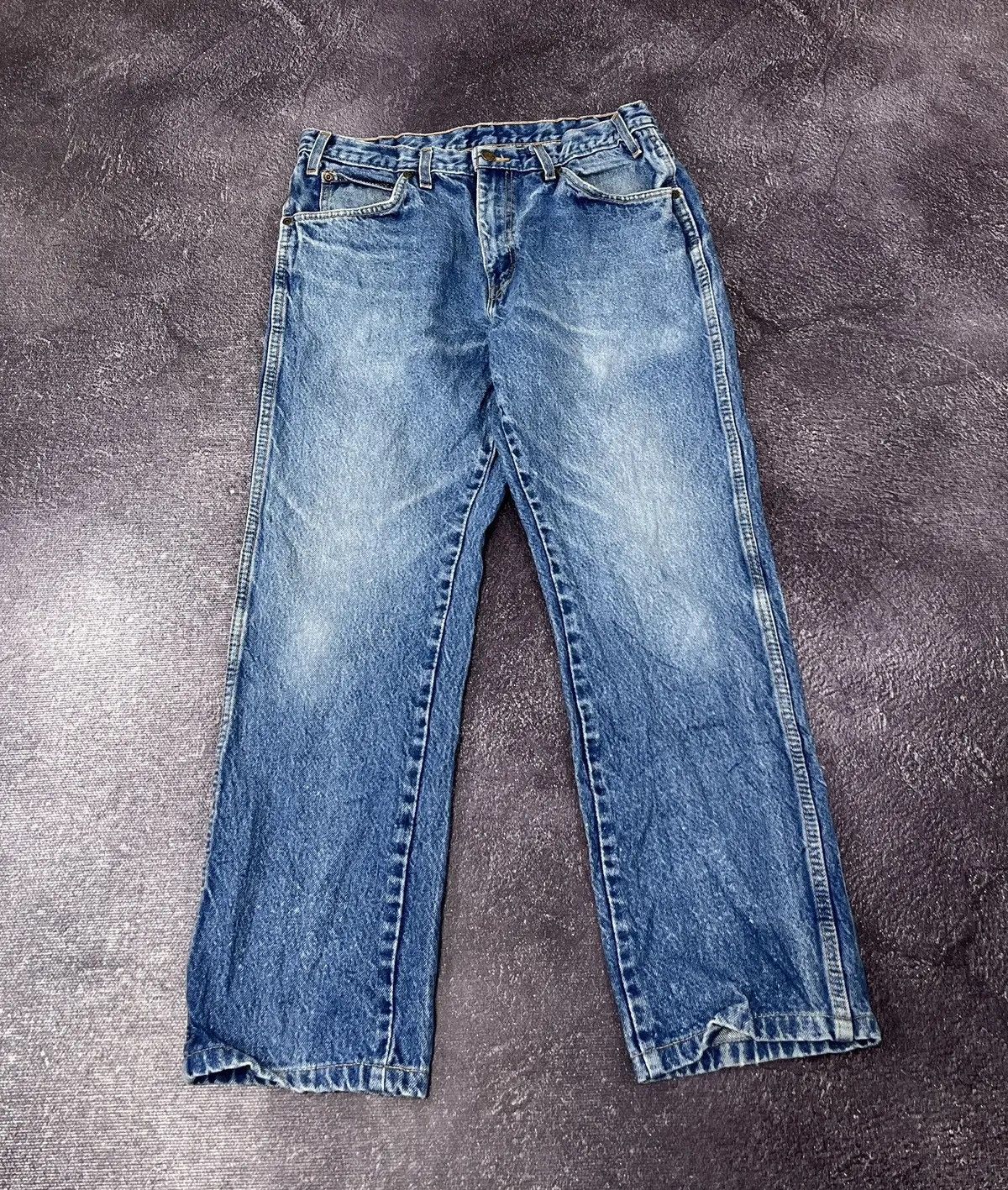Dickies × Vintage Vintage 90s Dickies USA Faded Blue Denim Hype Jeans Size US 32 / EU 48 - 2 Thumbnail