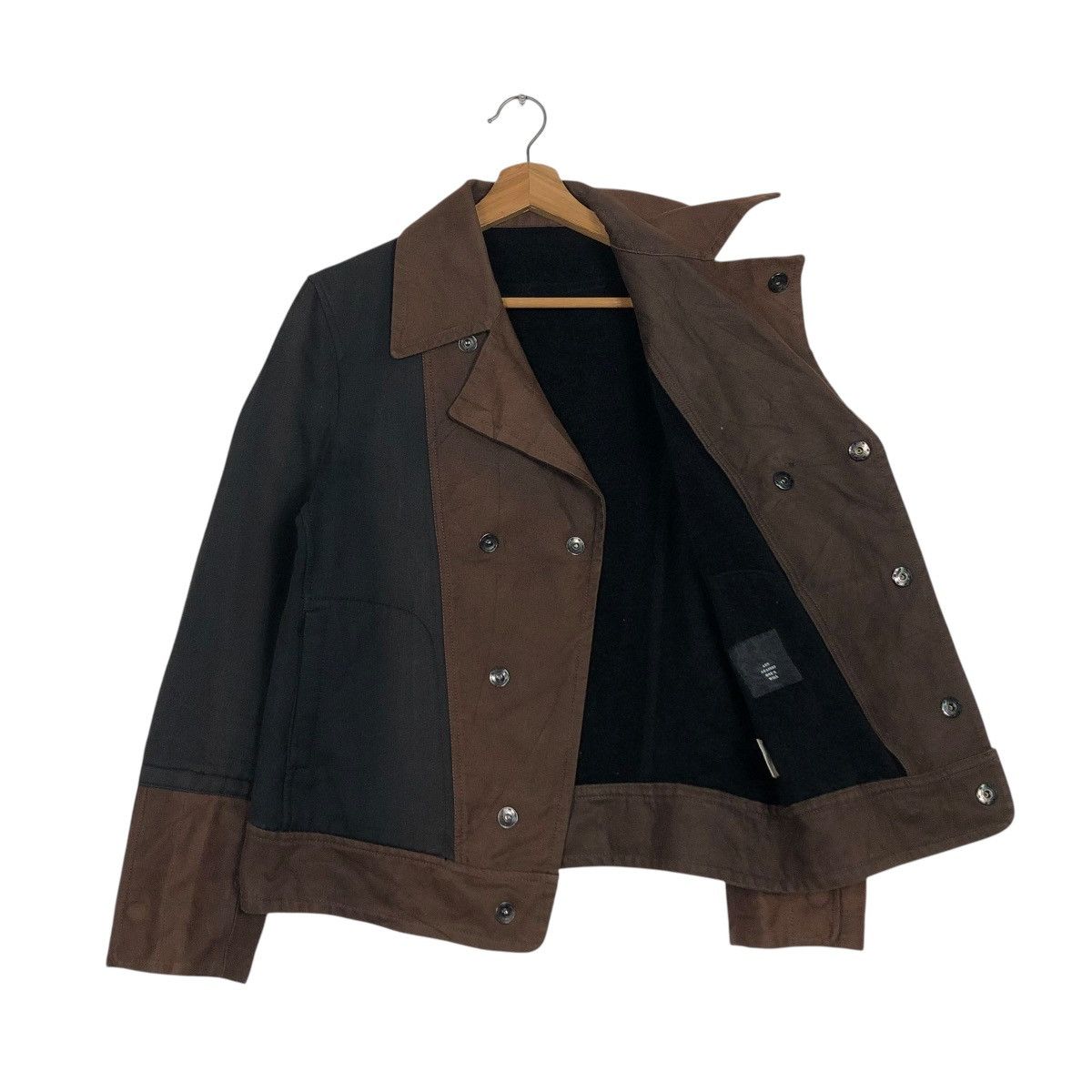 Japanese Brand 🔥VINTAGE BIKER JACKET DOUBLE COLLAR AAOW ISSEY MIYAKE Size M / US 6-8 / IT 42-44 - 13 Thumbnail