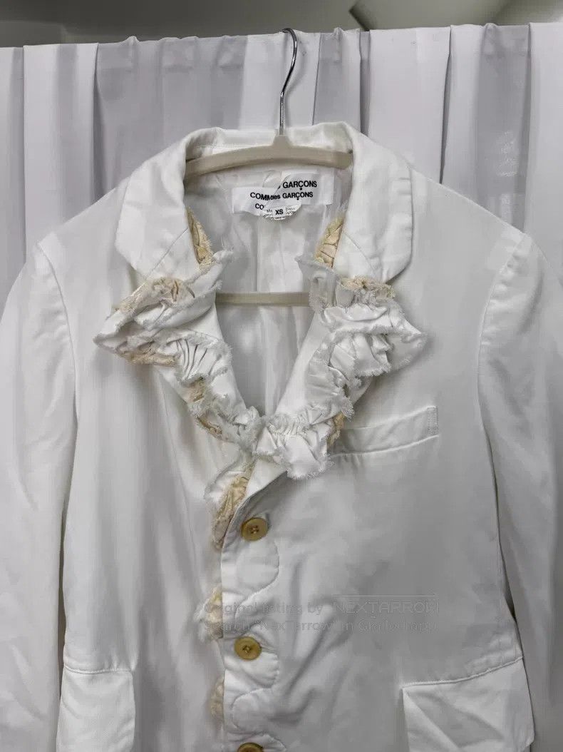 Comme des Garcons Comme Des Garcons Ruffled ribbed jacket with structured de Size XS / US 0-2 / IT 36-38 - 3 Thumbnail