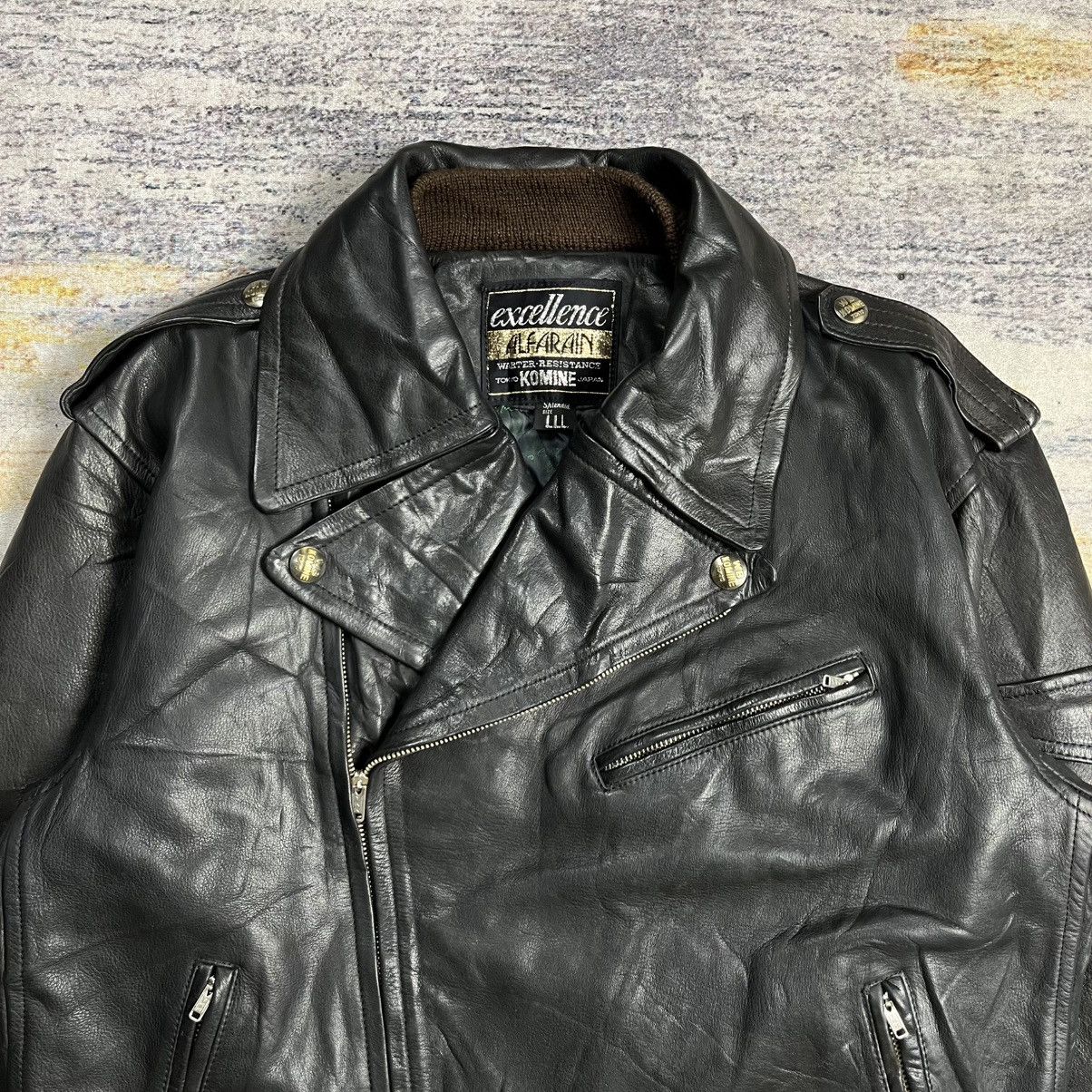 Isamu Katayama Backlash × Japanese Brand × Kadoya Vintage Komine double rider leather jacket Size US L / EU 52-54 / 3 - 5 Thumbnail