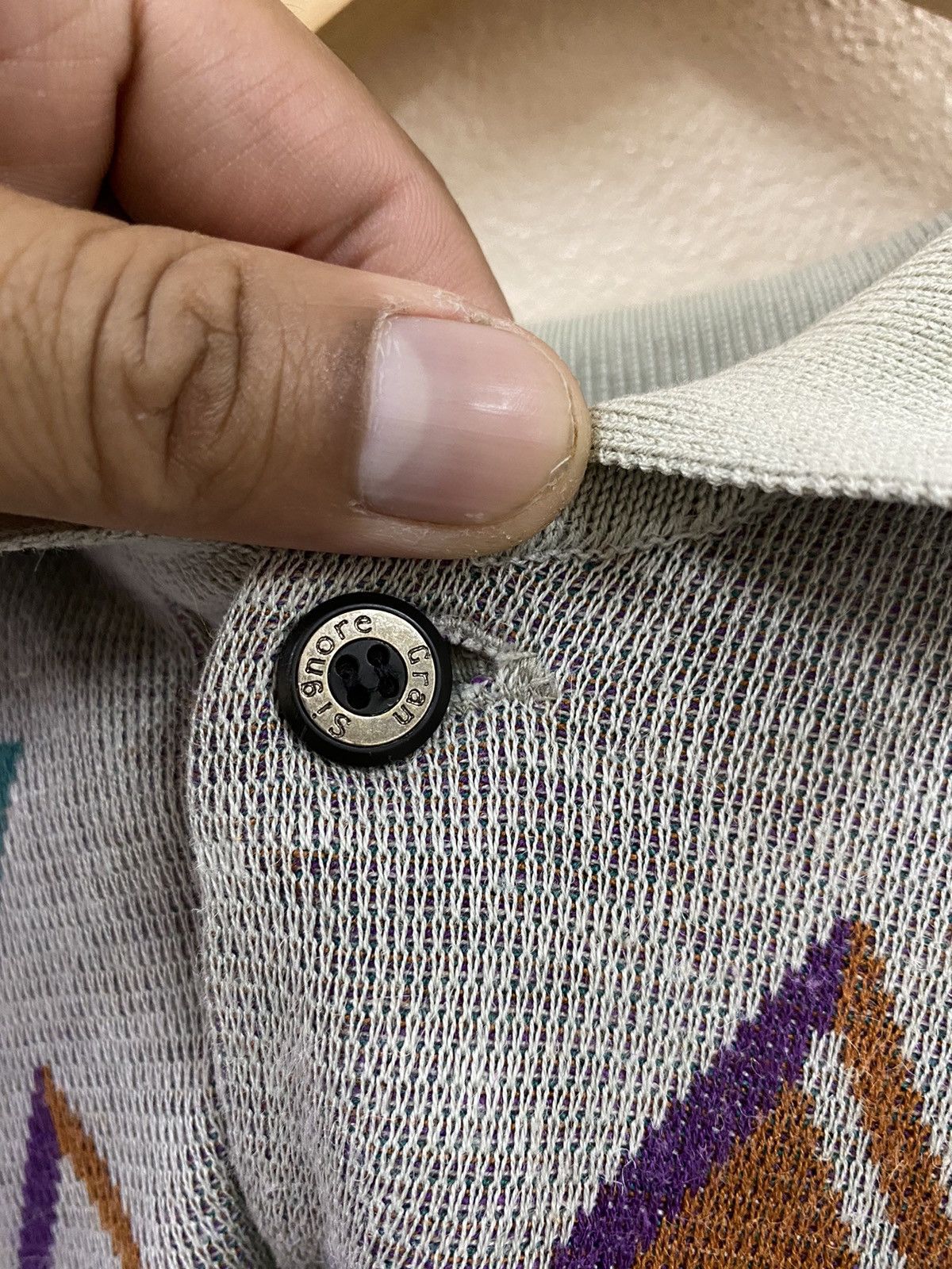 Vintage Vtg Knitwear Polos Shirt - Signore Gran Size US M / EU 48-50 / 2 - 9 Thumbnail