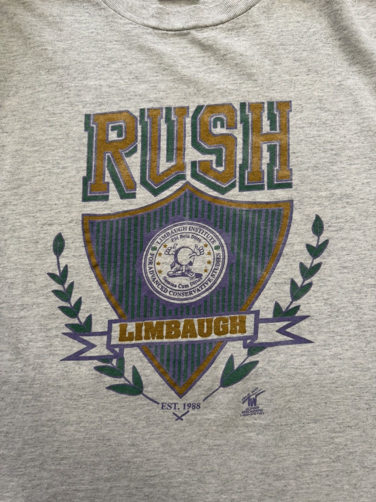 Other × Vintage Vintage Rush Limbaugh Institute Tee Gray SizeXL Short Sleeve Size US XL / EU 56 / 4 - 5 Thumbnail