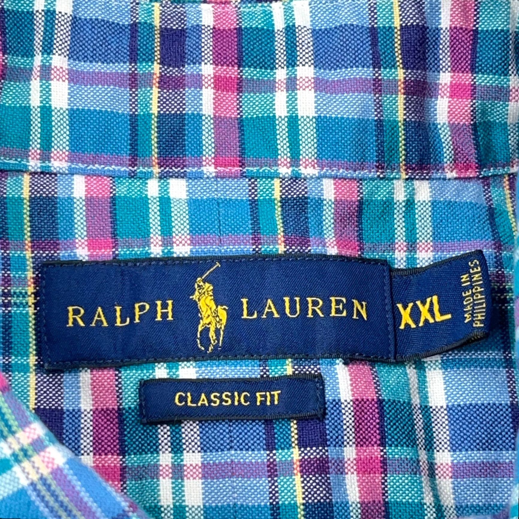 Ralph Lauren Ralph Lauren Shirt Men 2XL Blue Pink Plaid Oxford Classic Fit Button-Down Casual Multi-Season Mens Size US XXL / EU 58 / 5 - 6 Thumbnail