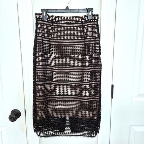 LK Bennett Lace Skirt Party Special Occasion Spring Summer Work Size 30" / US 8 / IT 44 - 12 Thumbnail