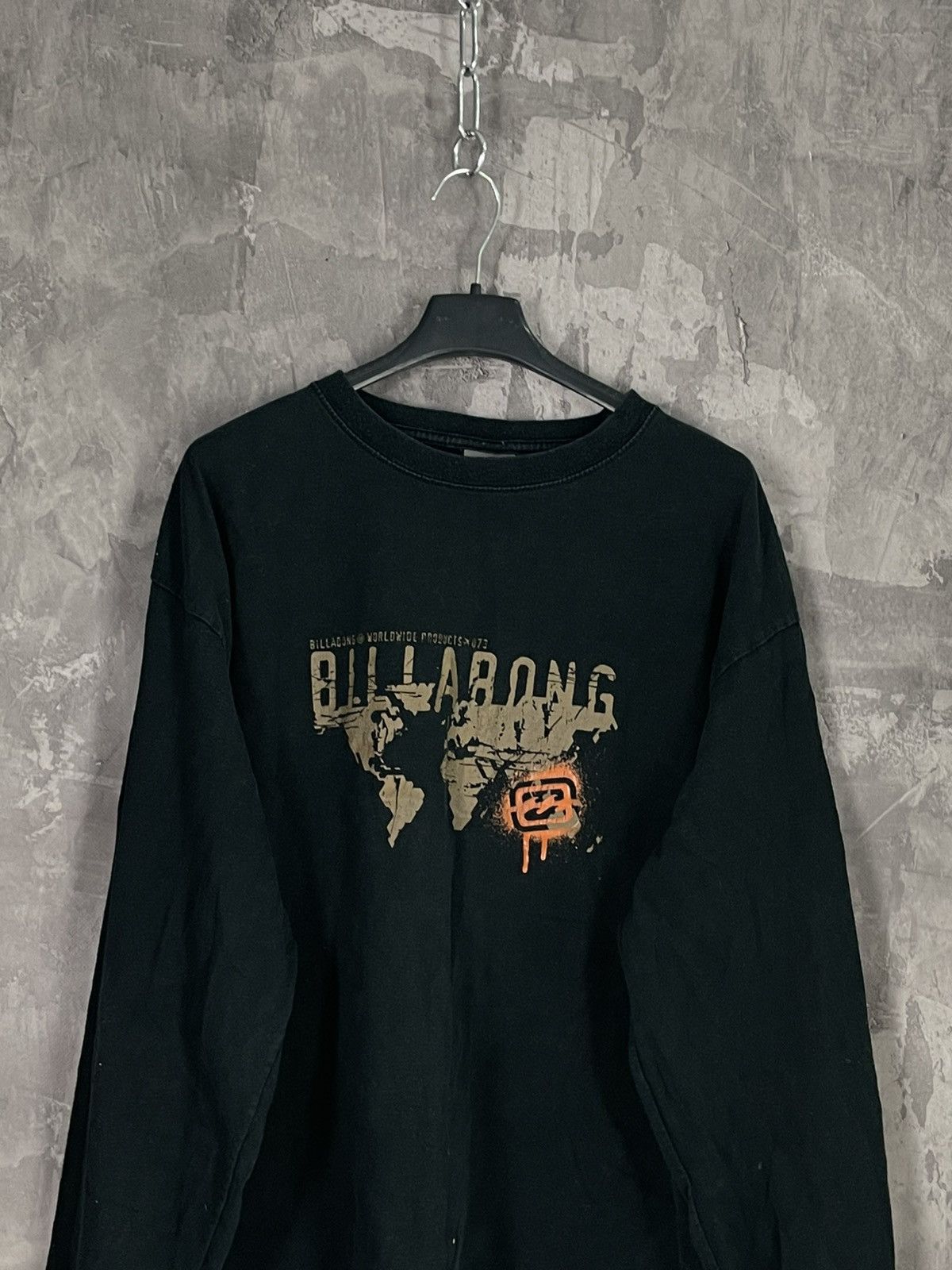 Billabong × Vintage BILLABONG Vintage Sweatshirt Y2k Style Overprint Longsleeve Size US L / EU 52-54 / 3 - 2 Thumbnail