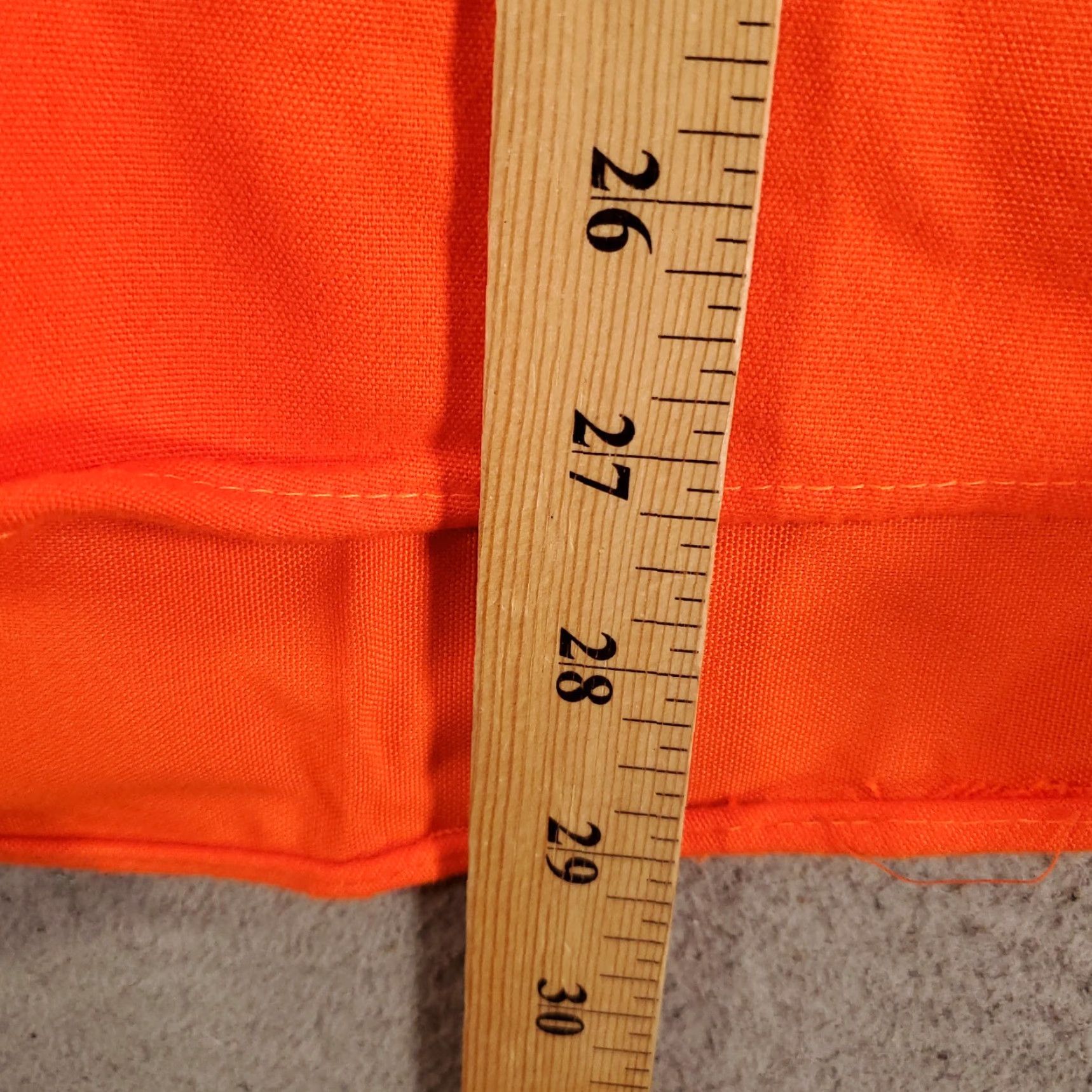 Hunter VINTAGE SPORTS AFIELD Button-Up Flannel Shirt Mens M Orange Hunter's Safety Orange Blank NOS Old Stock Regular Fit Size US M / EU 48-50 / 2 - 2 Thumbnail