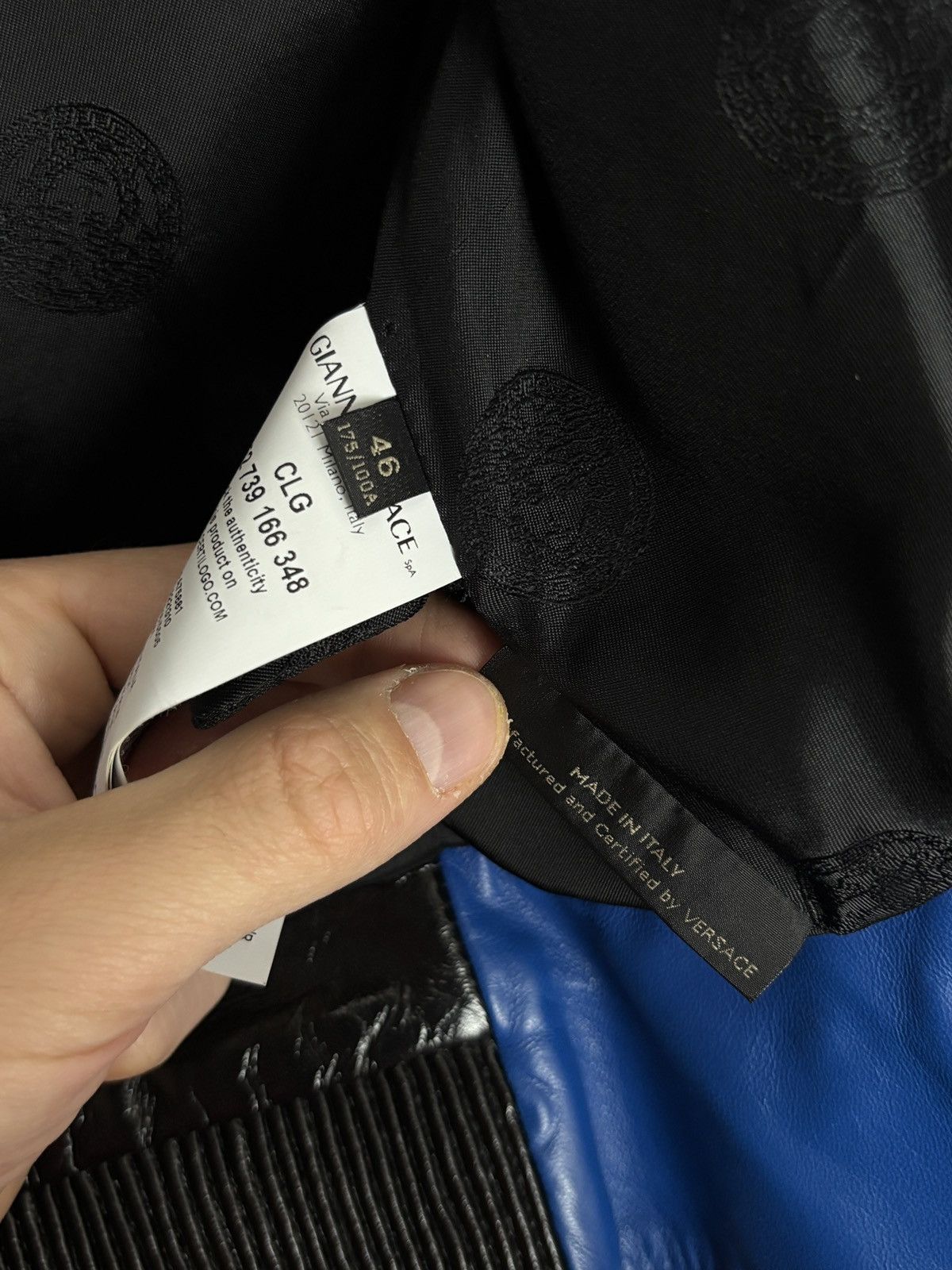 Versace Versace Leather Biker Moto Jacket Designer Gigi Hadid Size L / US 10 / IT 46 - 15 Thumbnail