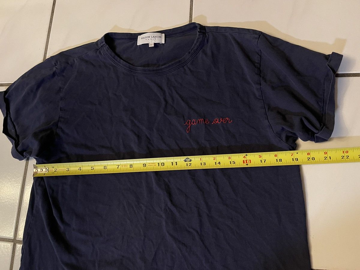 Maison Labiche Maison Labiche T Shirt Tee Short Sleeve Blue Game Over Large Size L / US 10 / IT 46 - 6 Thumbnail