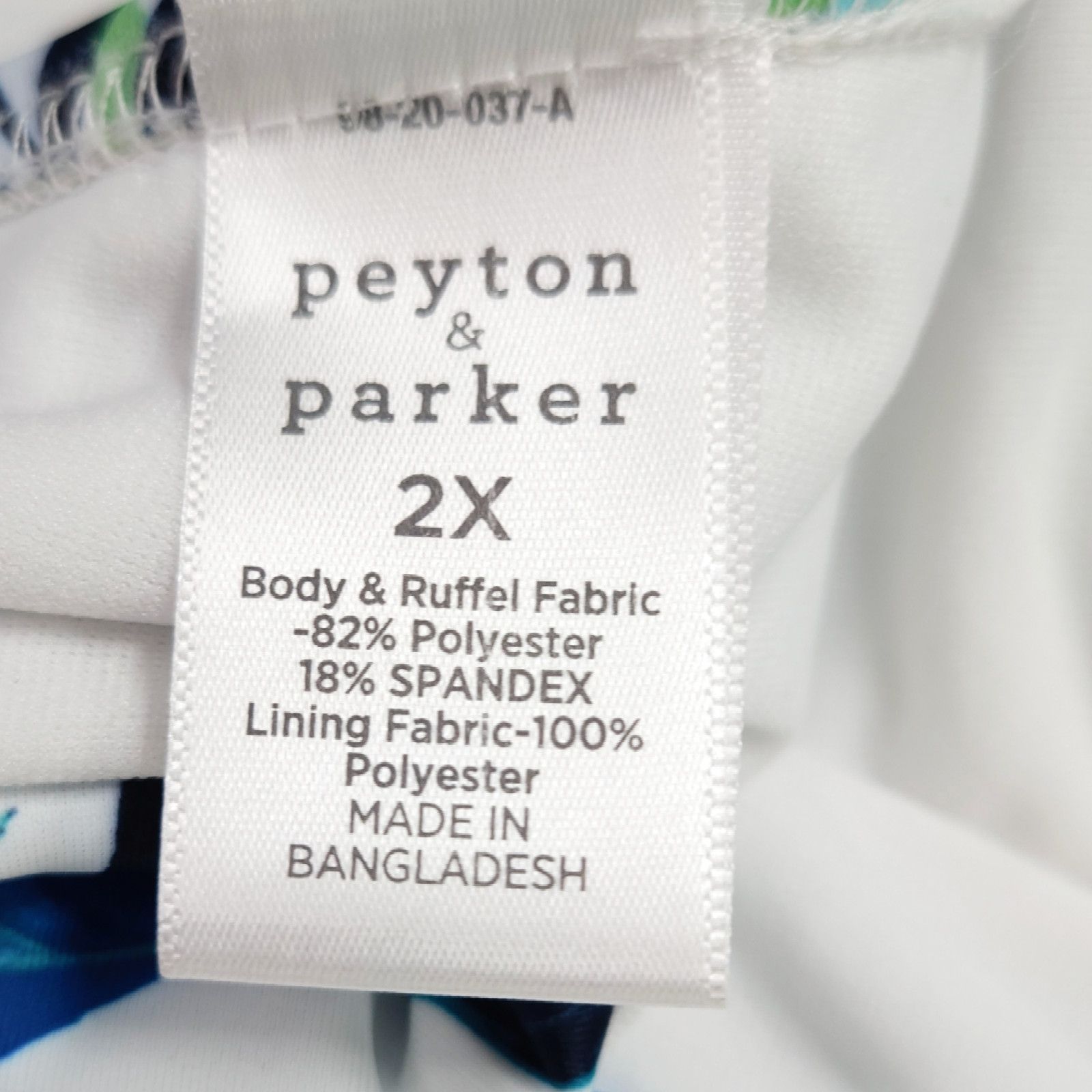 Other NWT Peyton & Parker Ruffle Bikini Swim Top Sz 2XL Blue Size ONE SIZE - 3 Thumbnail