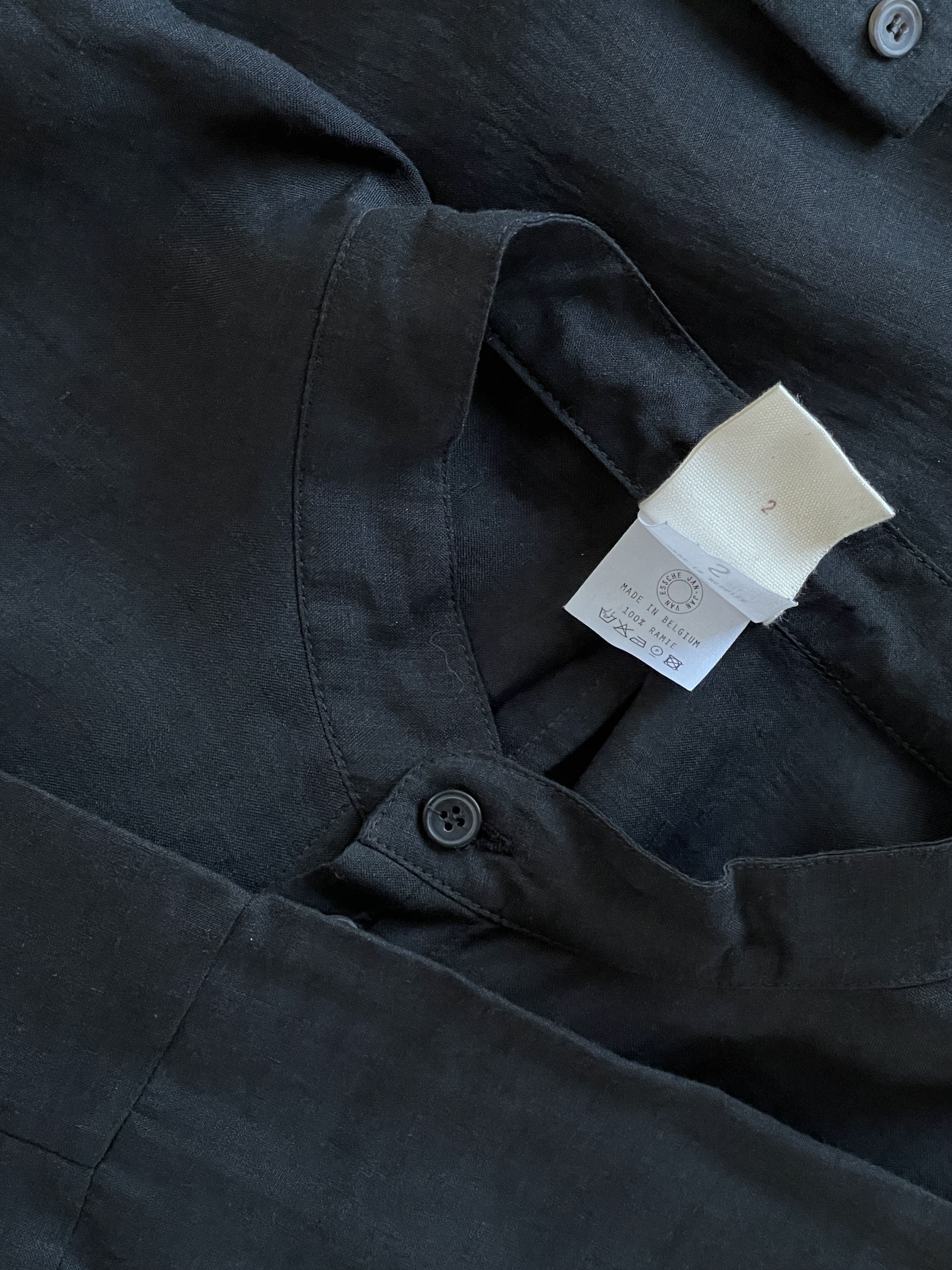 Jan Jan Van Essche Long Black button up Tunic Style- Raime Size US S / EU 44-46 / 1 - 7 Thumbnail