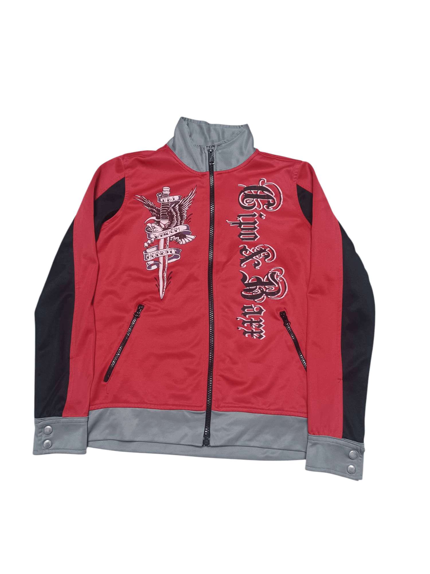 If Six Was Nine CIPO BAXX LOS ANGELES SKULLS FIRE TRACK JACKET OPIUM Size US S / EU 44-46 / 1 - 3 Thumbnail