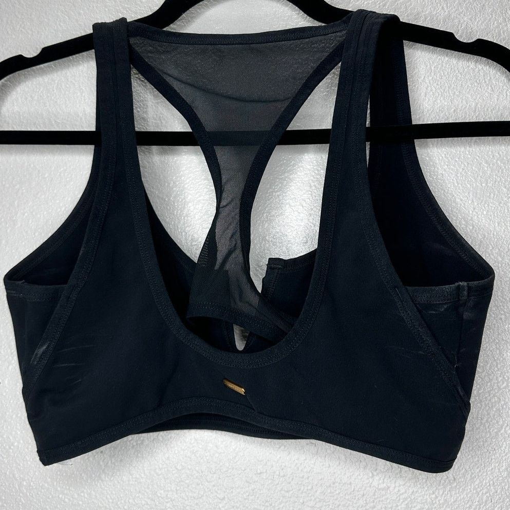 Other L SPACE Black V-Neck Back Mesh Racerback Sports Bra Large Size L / US 10 / IT 46 - 4 Thumbnail