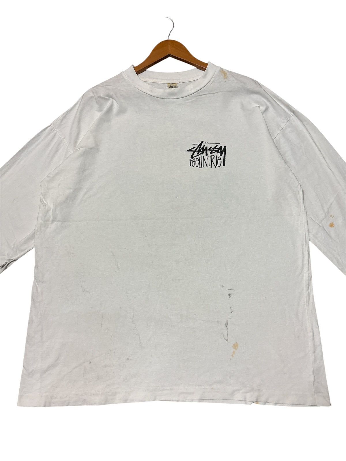 Stussy 💥RARE💥VINTAGE STUSSY FEELIN IRIE LONGSLEEVE 🔥 Size US XL / EU 56 / 4 - 10 Thumbnail