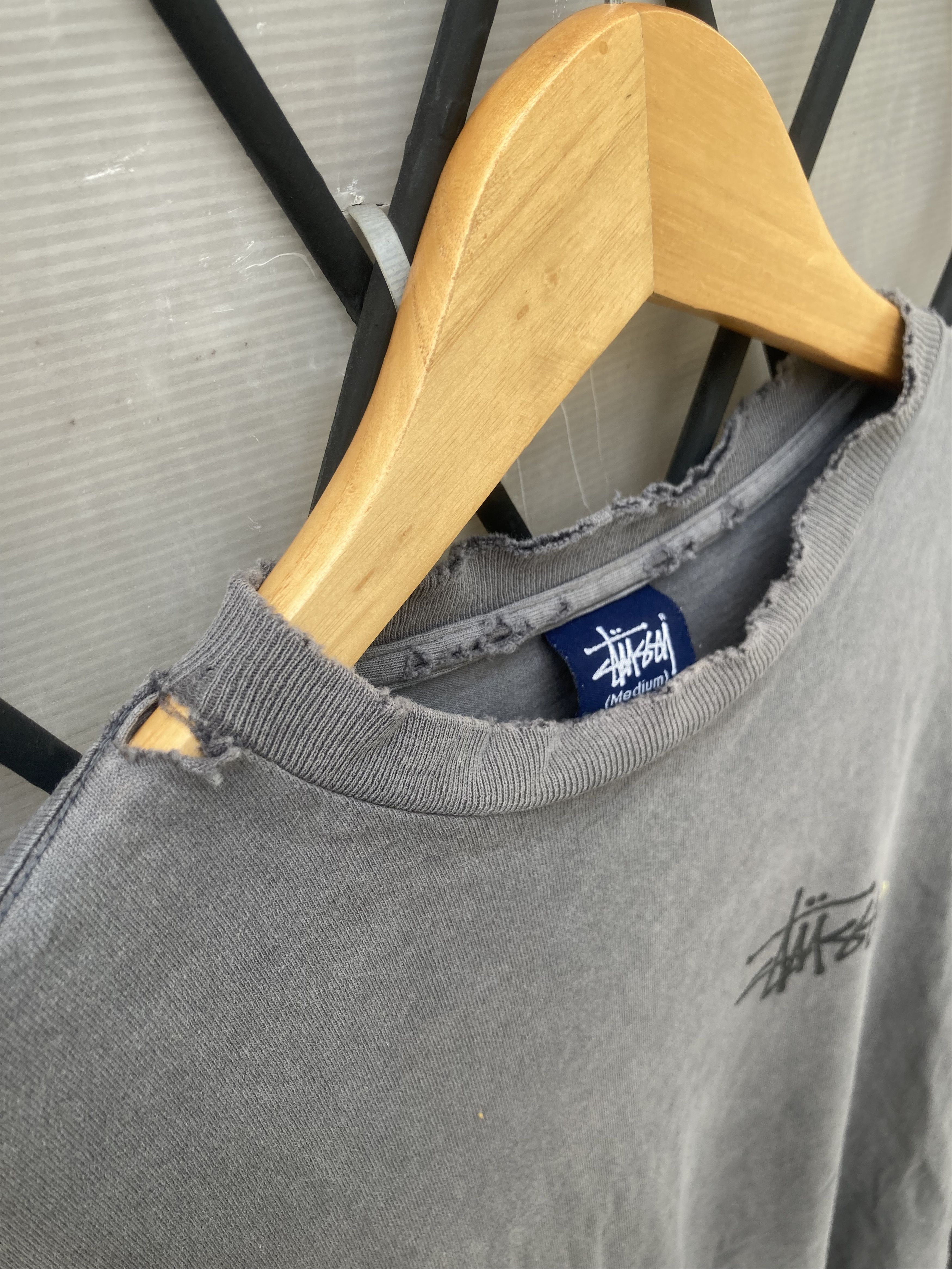 Stussy Trashed Stussy 2002 Long Sleeve Logo Size US M / EU 48-50 / 2 - 3 Thumbnail