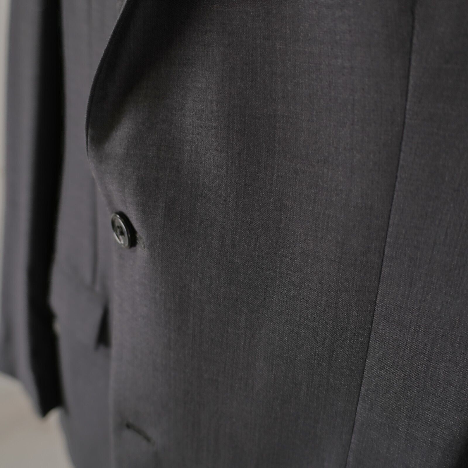 Joseph Abboud Joseph Abboud Wool Blend Gray 2 Button Blazer 42R Size 42R - 4 Thumbnail