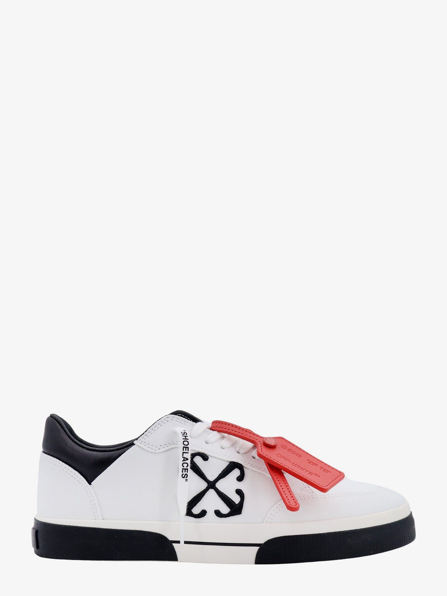 image of Off White New Low Vulcanized Man White Sneakers, Men's (Size 8)