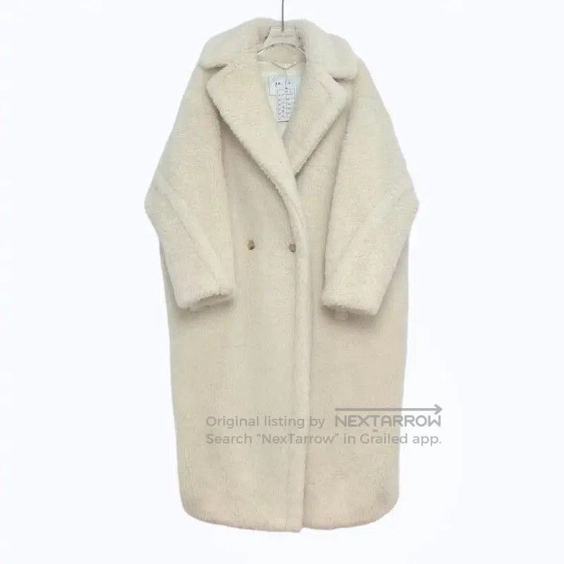 Max Mara MaxMara White Alpaca Wool Women's Coat . Size S / US 4 / IT 40 - 1 Thumbnail