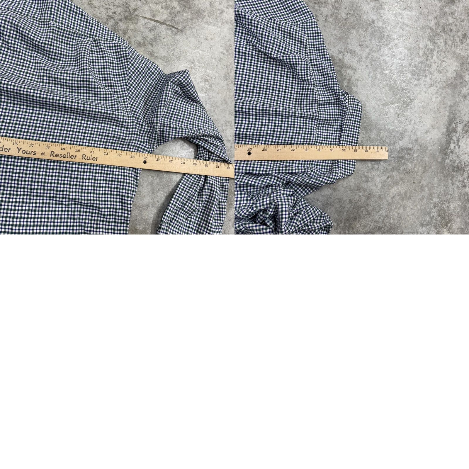 Polo Ralph Lauren Polo Ralph Lauren Shirt Mens XL Blue Green Slim Fit Gingham Check Long Sleeve Button-Up Size US XL / EU 56 / 4 - 8 Thumbnail