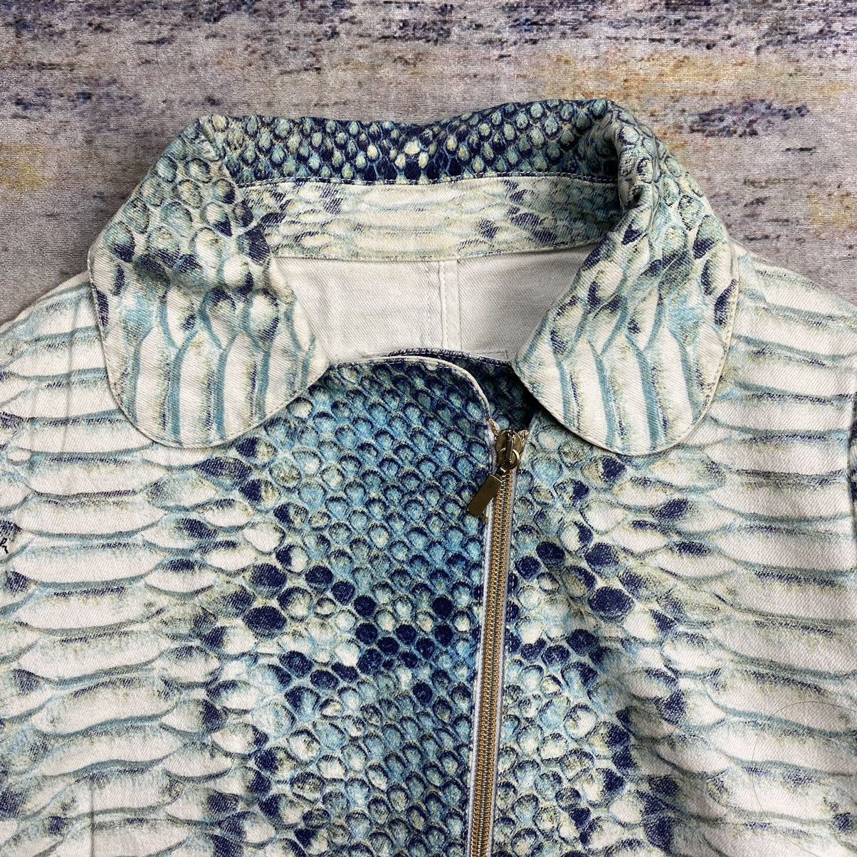 Roberto Cavalli Vintage roberto caballi snake skin print jacket Size S / US 4 / IT 40 - 7 Thumbnail
