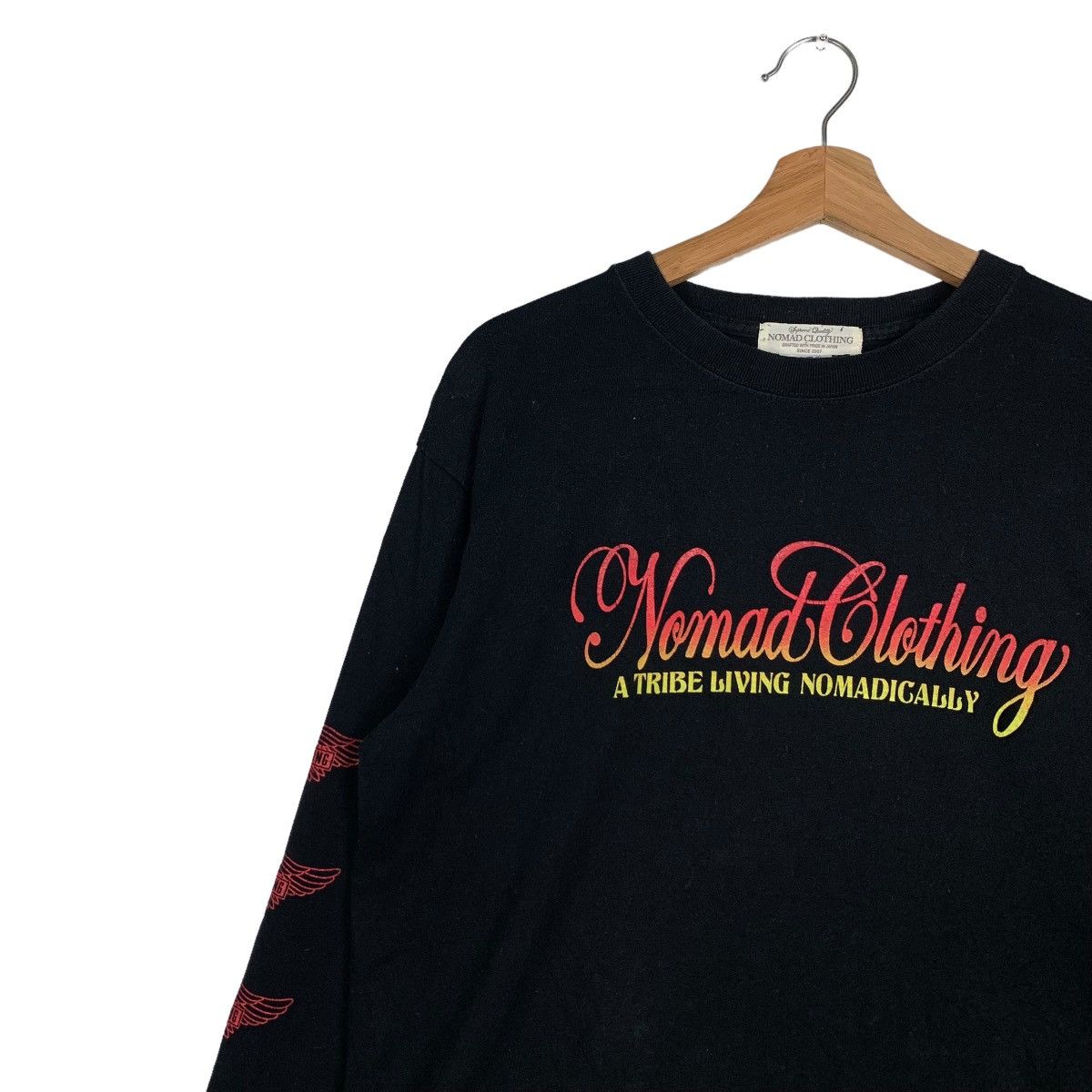 Japanese Brand NOMAD CLOTHING A TRIBE LIVING NOMADICALLY LS TEES #0190-C9 Size US L / EU 52-54 / 3 - 8 Thumbnail