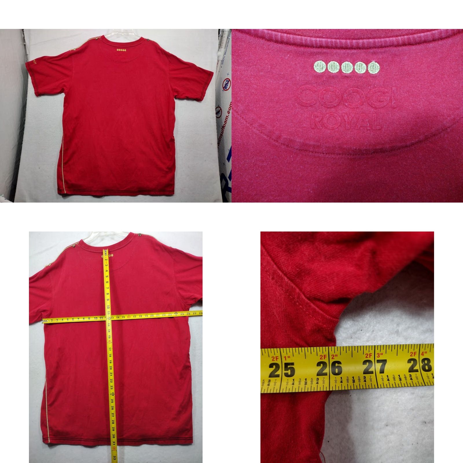 Coogi Vintage Coogi Polo Shirt Men 3XL Red Embroidered Short Sleeve Casual Slim Fit Size US XXL / EU 58 / 5 - 8 Thumbnail