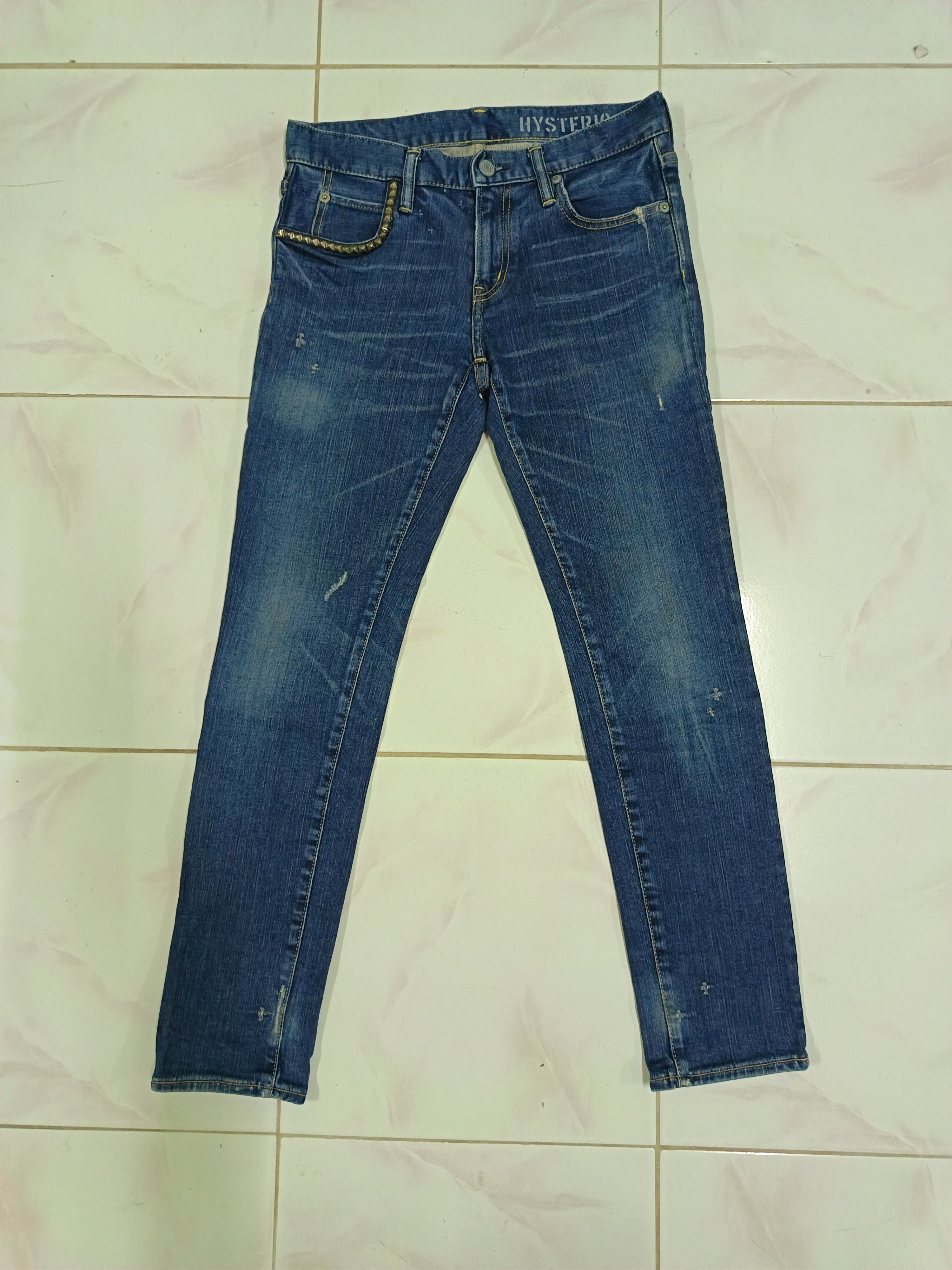 Hysteric Glamour Hysteric Glamour Stud Skinny Distressed Style Jeans | XS Size 29" - 1 Thumbnail