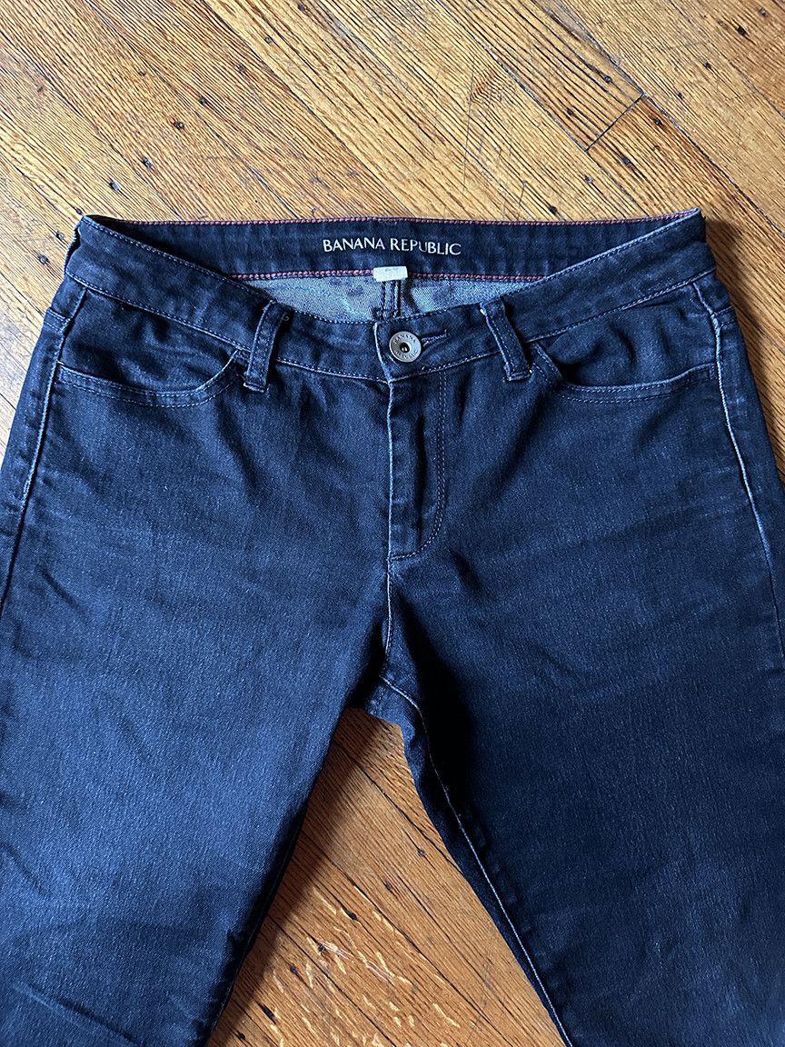 Banana Republic Black Banana Republic women's jeans faded low rise size 29 Size 29" - 6 Thumbnail