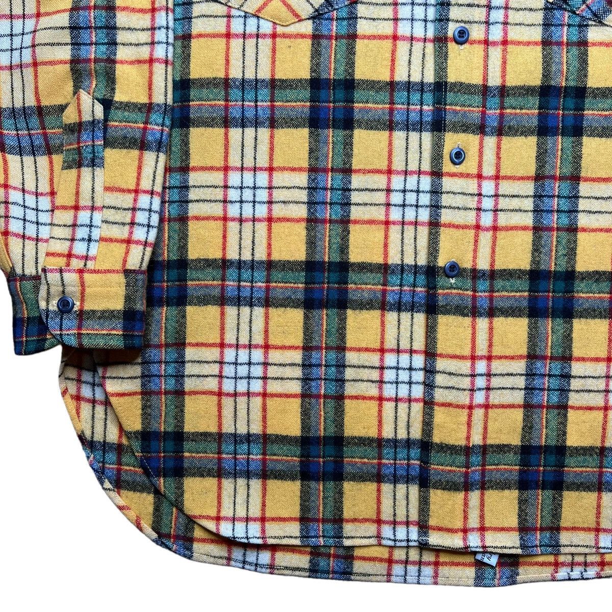 Pendleton × Vintage Vintage Pendleton Plaid Yellow Wool Board Button Up Shirt Size US L / EU 52-54 / 3 - 10 Thumbnail