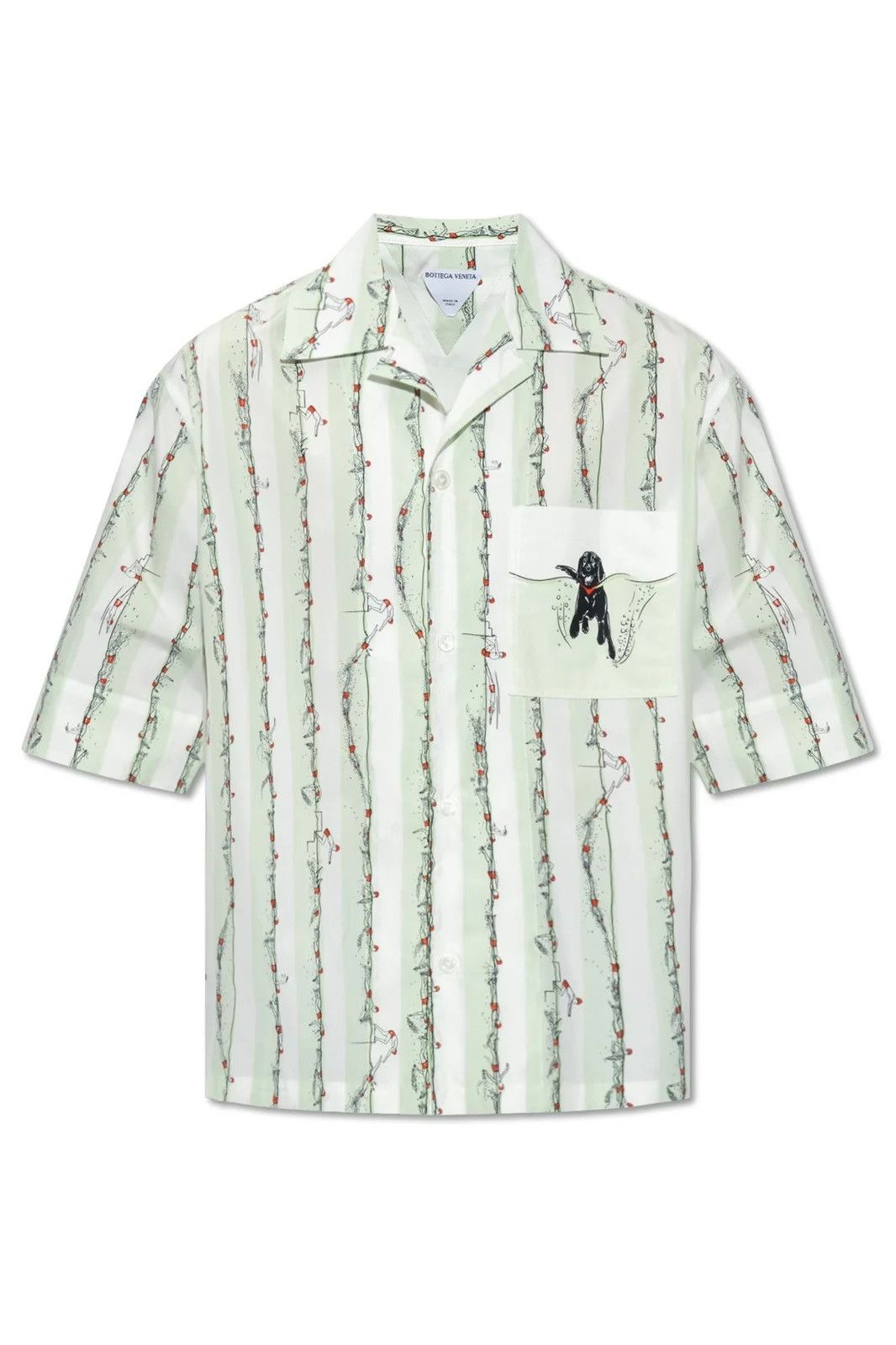 Bottega Veneta Bottega Veneta Short Sleeve Button Up Size US L / EU 52-54 / 3 - 1 Thumbnail