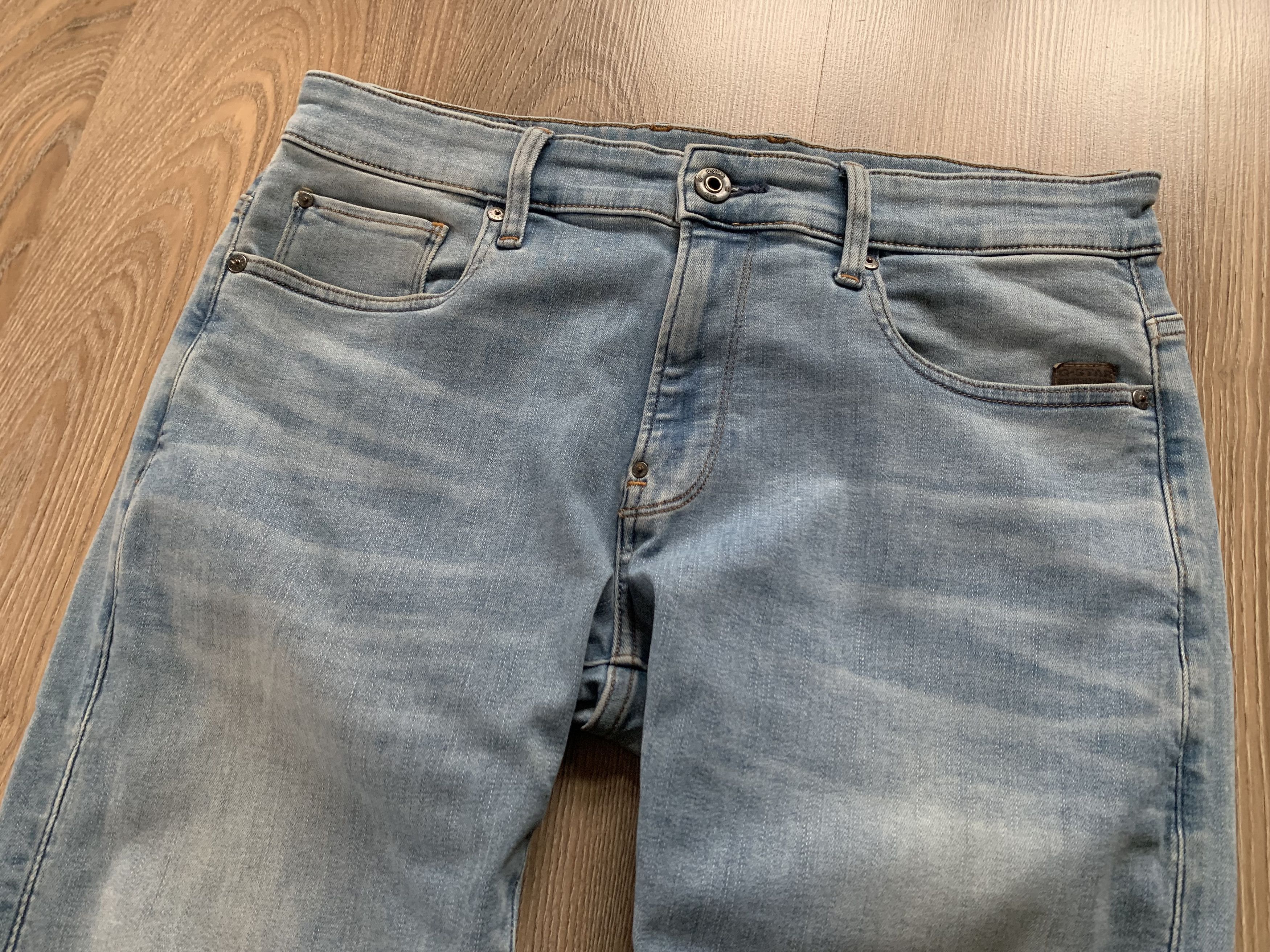 G-Star G-Star Raw Revend Light Washed Skinny Jeans Size US 34 / EU 50 - 4 Thumbnail