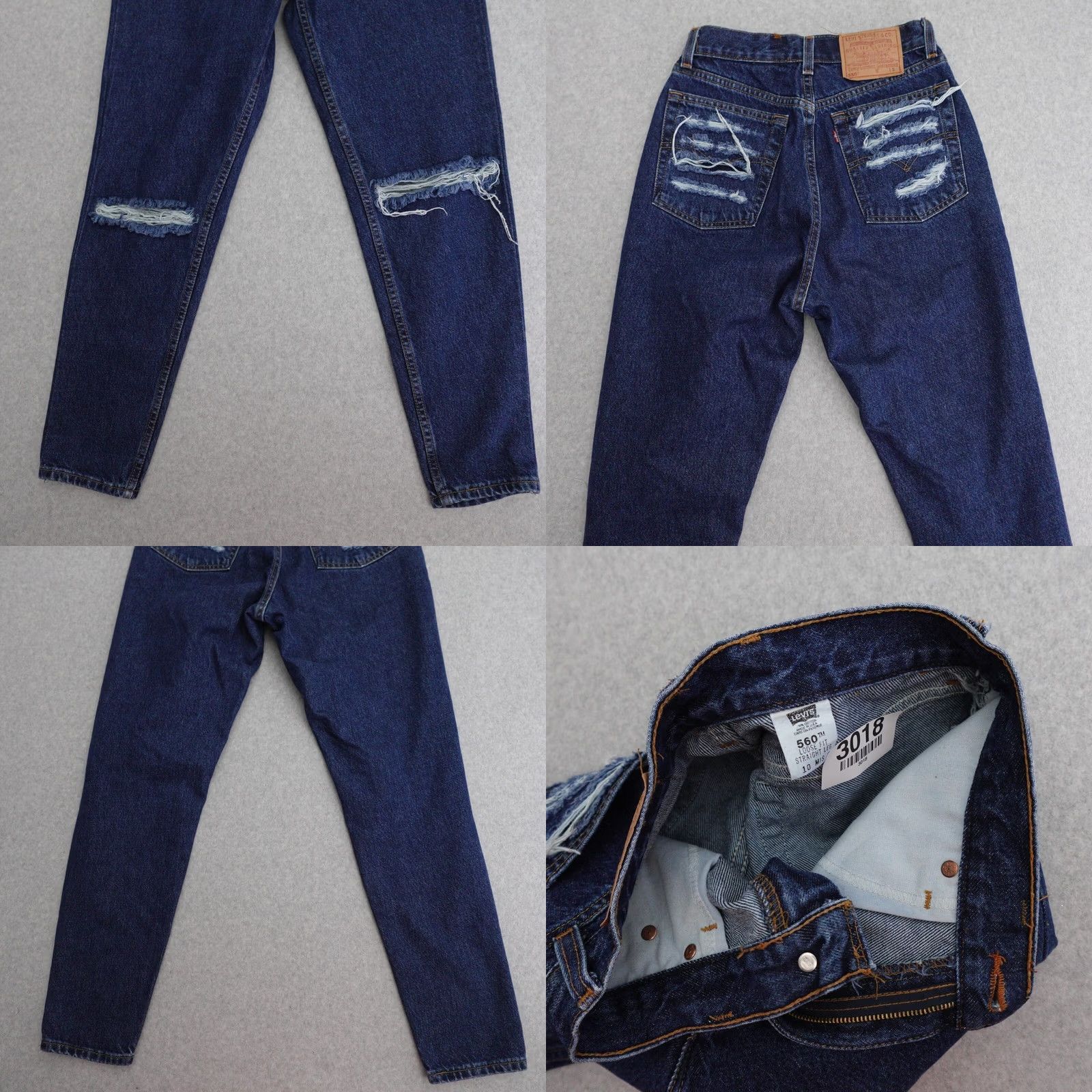 Levi's Levi's 560 Jeans Womens 29 29x30 VTG Loose Fit Straight Leg Denim Distressed Size 29" - 9 Thumbnail