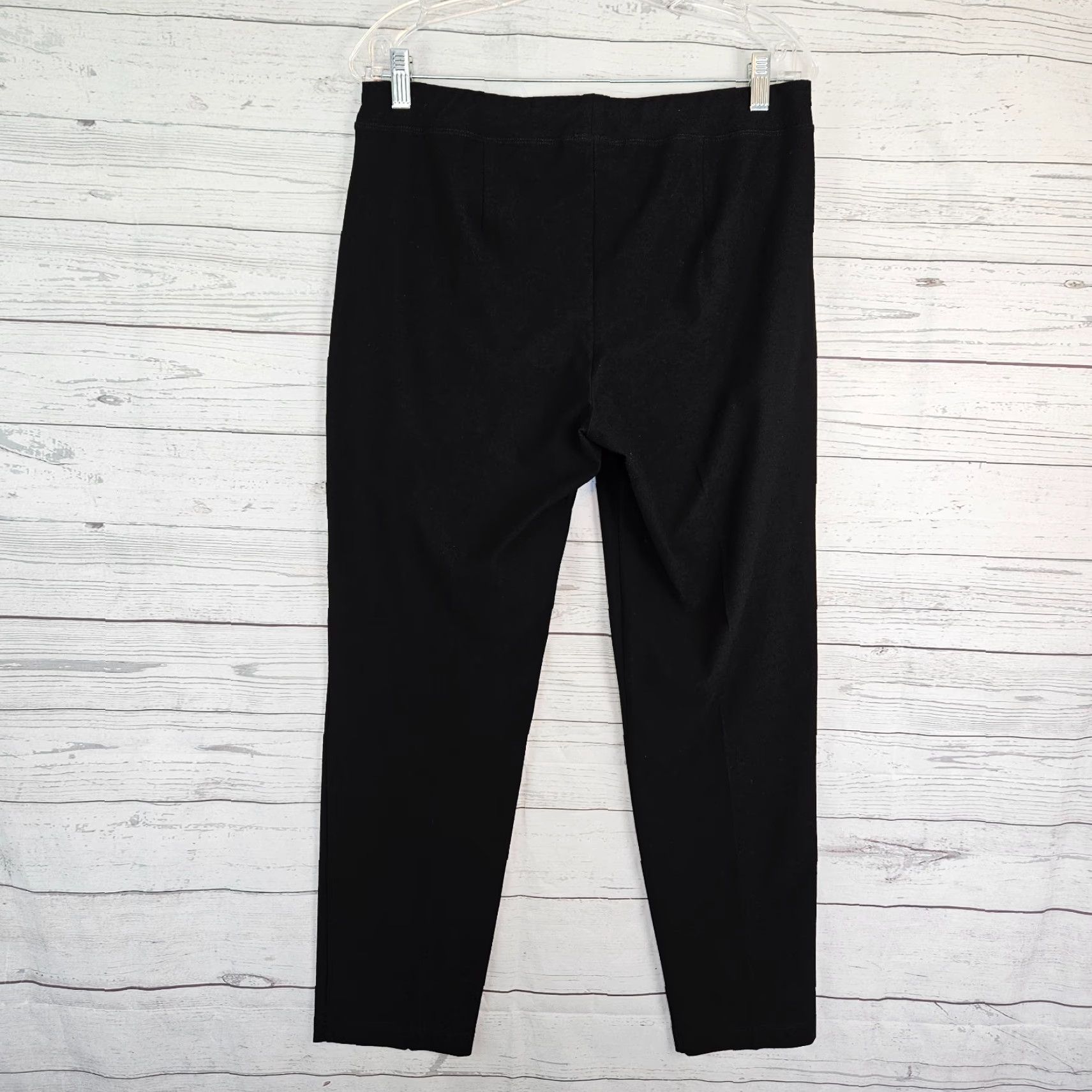 Eileen Fisher Eileen Fisher Womens Ankle Pant Sz M Black Pull On Size 32" / US 10 / IT 46 - 3 Thumbnail