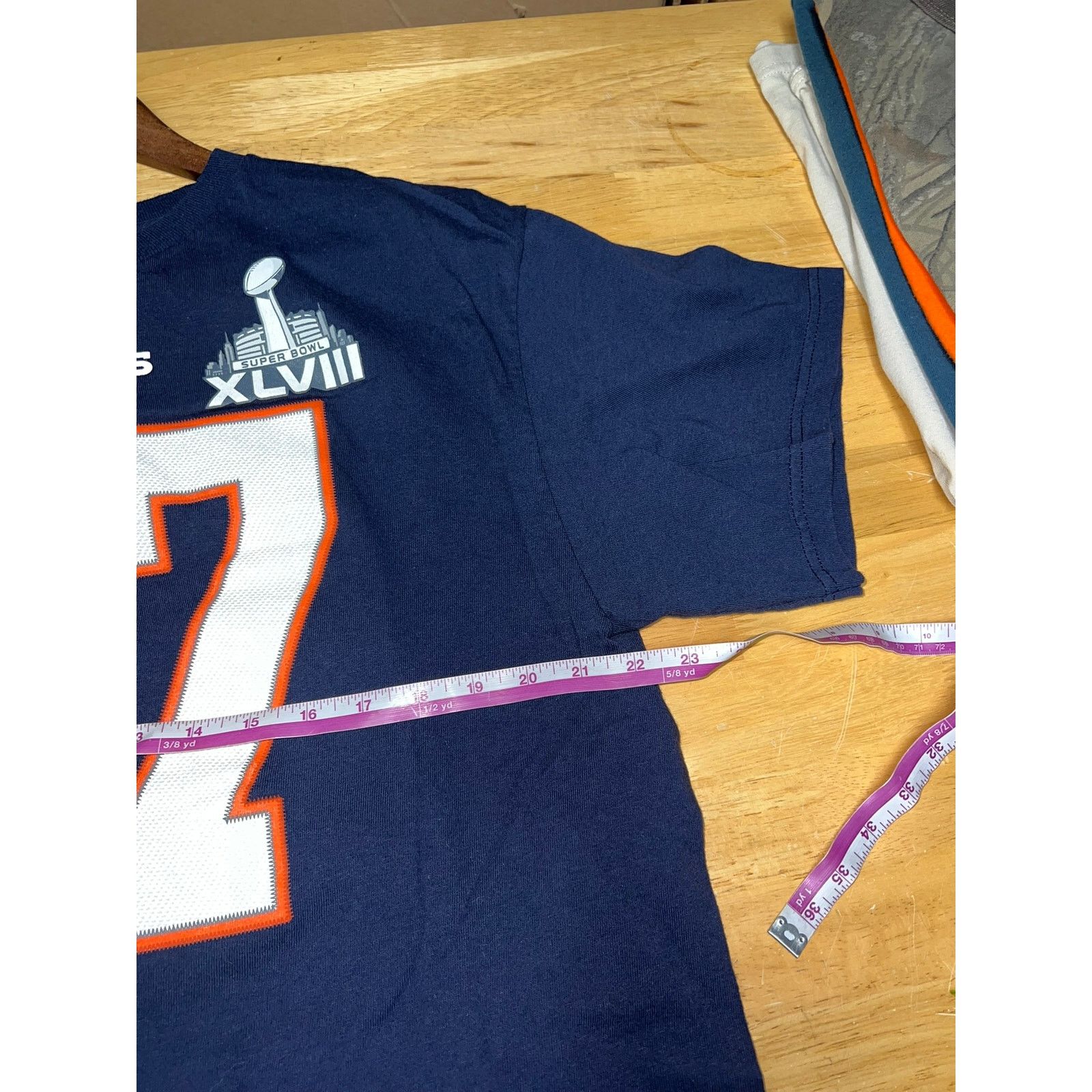 Delta Denver Broncos Super Bowl Shirt Eric Decker #87 Tee NFL XL Size US XL / EU 56 / 4 - 5 Thumbnail