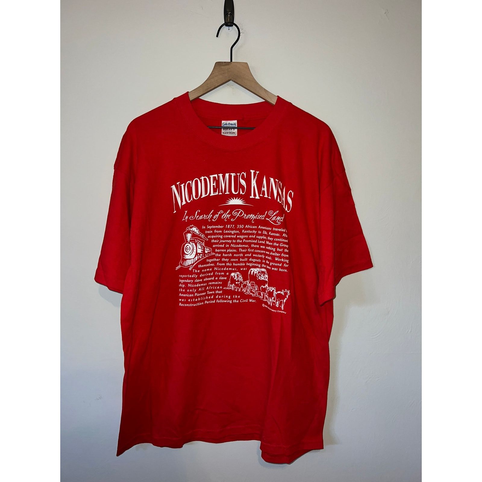 Gildan Vintage Nicodemus Kansas Shirt Search Promised Land Tee VTG Size US XL / EU 56 / 4 - 1 Thumbnail