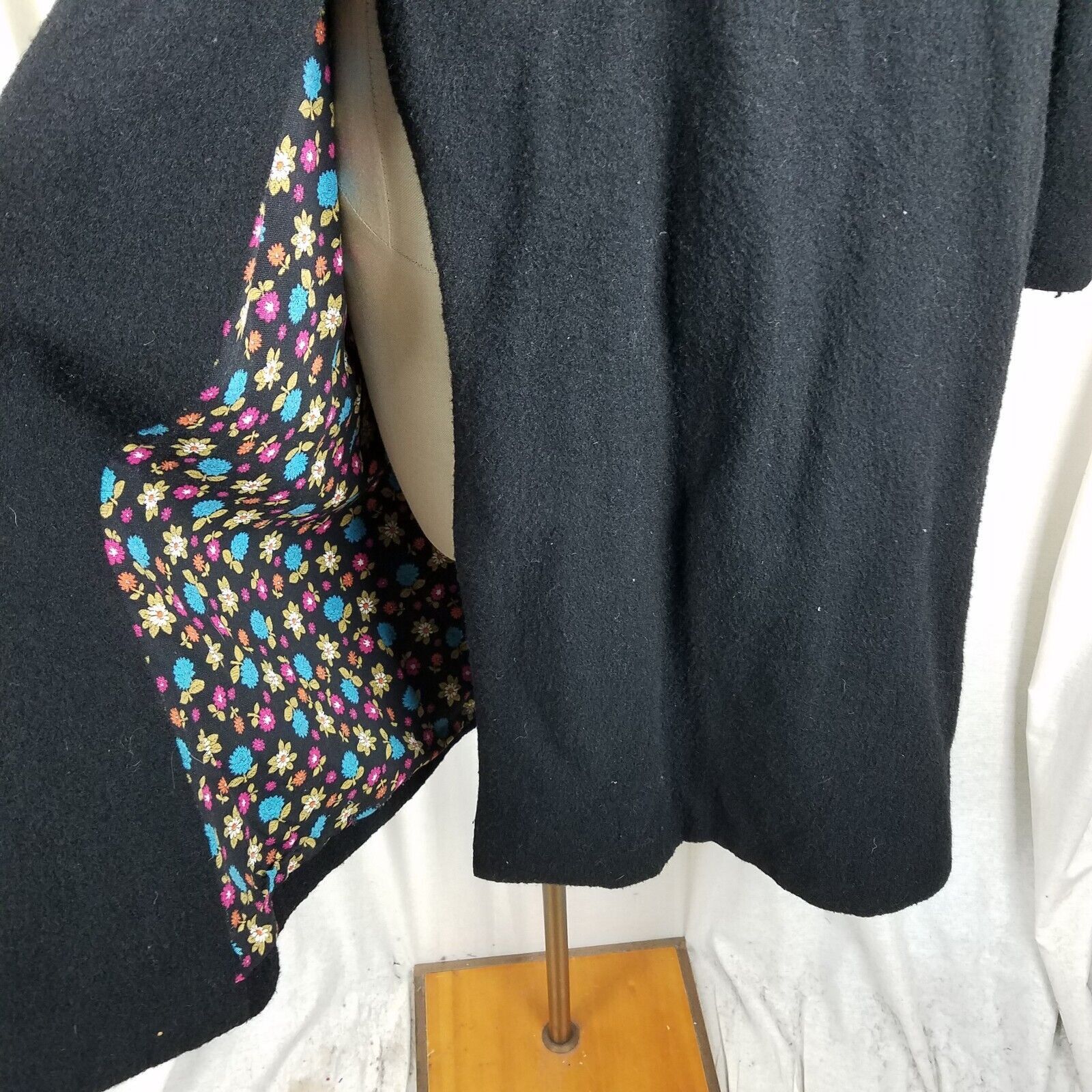 Vintage Ein Althof Modell Wool Maxi Peacoat Womens L Velvet Trim Size L / US 10 / IT 46 - 7 Thumbnail