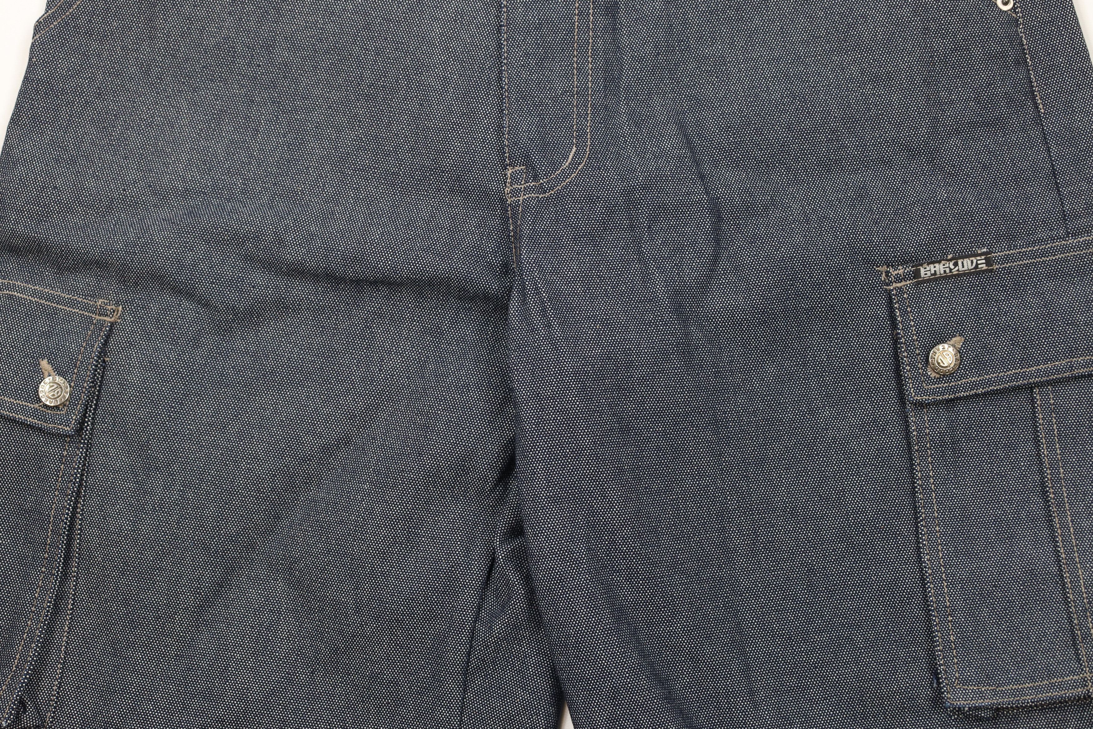 Vintage Deadstock Vintage 90s Y2K Streetwear Denim Cargo Shorts Blue Size US 38 / EU 54 - 3 Thumbnail