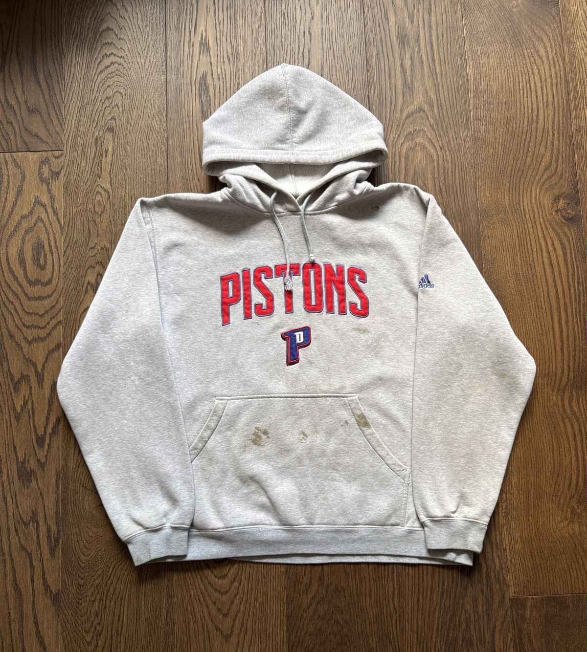 Vintage Vintage Y2K Detroit Pistons Adidas Hoodie Sweatshirt Size US L / EU 52-54 / 3 - 1 Thumbnail