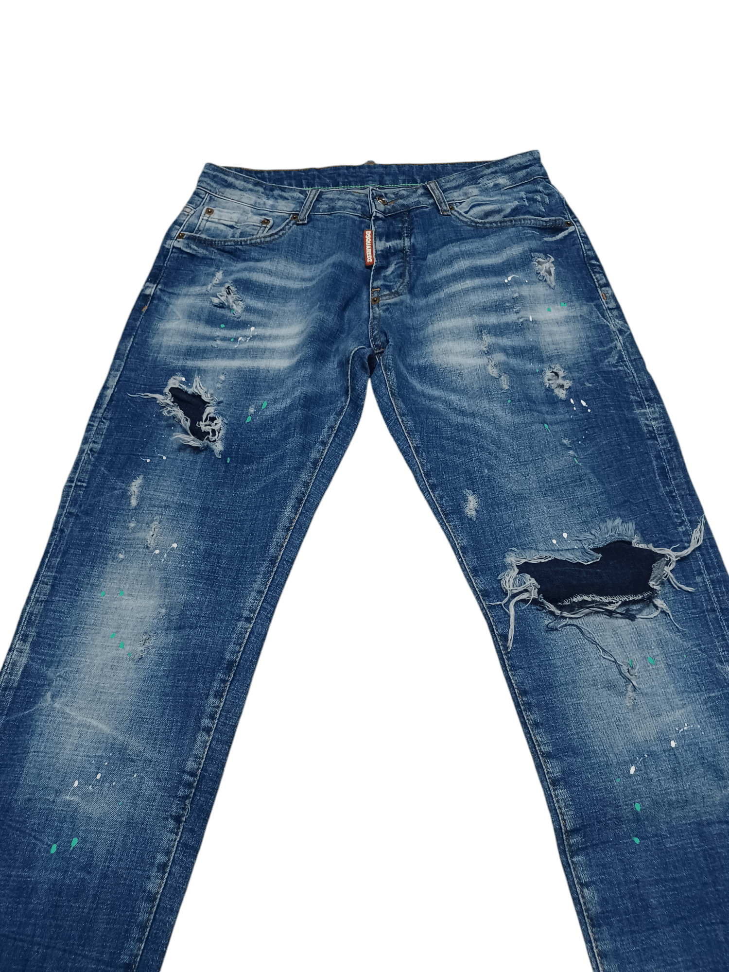 Dsquared2 DSQUARED 2 MADE IN ITALY DISTRESSED AVANT GARDE JEANS Size US 31 - 2 Thumbnail
