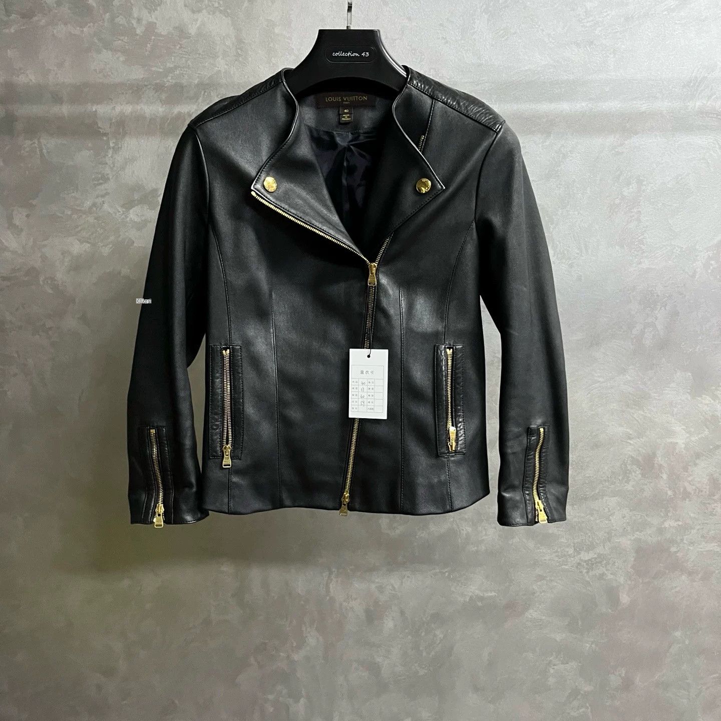 Louis Vuitton Louis Vuitton Classic Black Leather Jacket Size US XXS / EU 40 - 1 Thumbnail