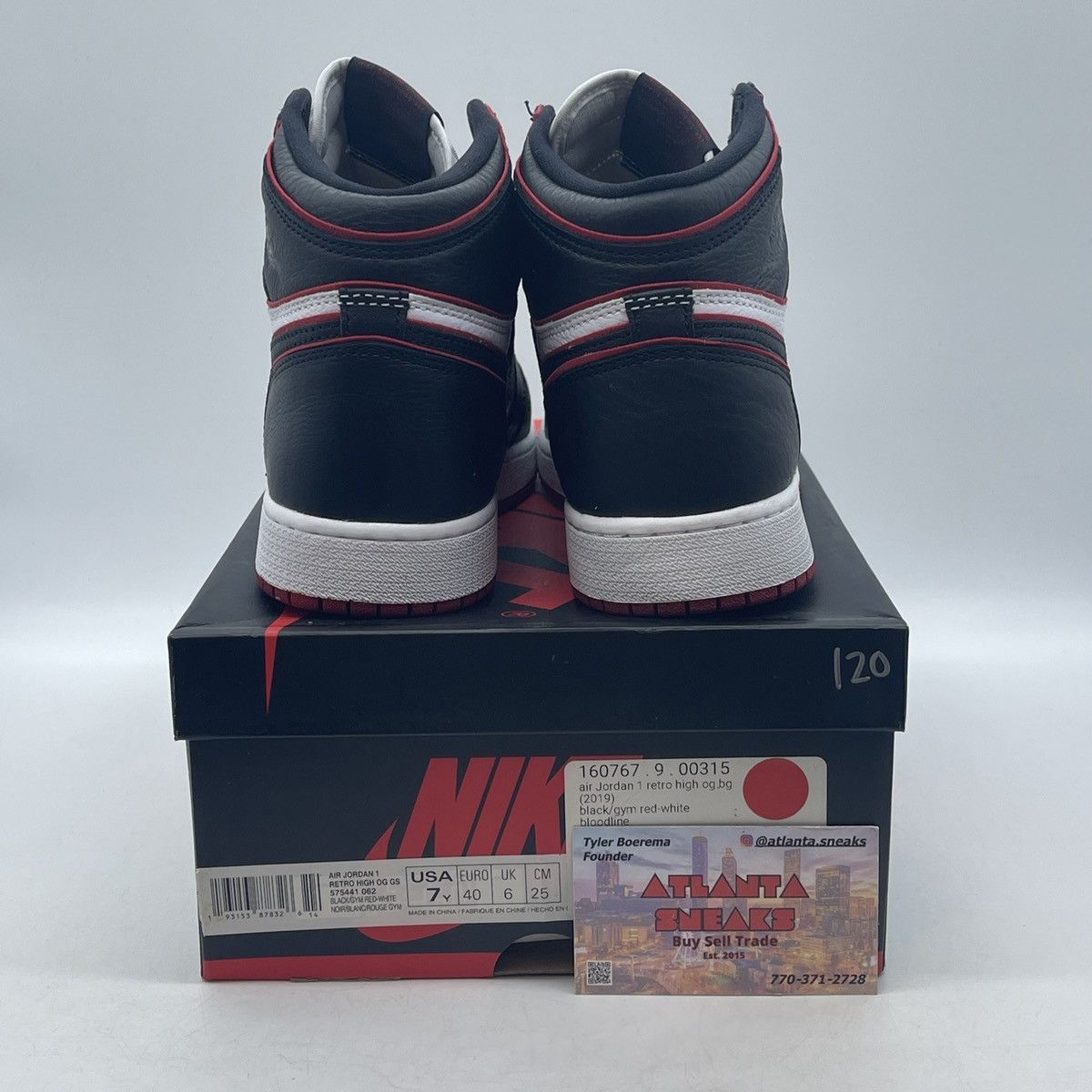 Jordan Brand Air jordan 1 high bloodline Size US 7 / EU 40 - 3 Thumbnail