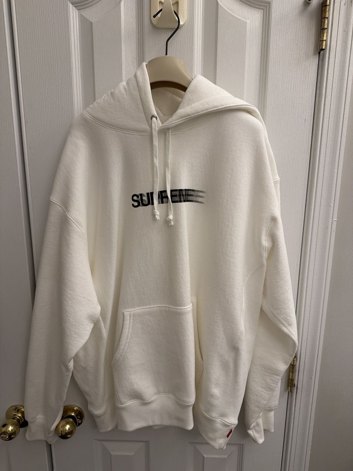 Supreme Supreme motion logo hoodie white sz L new Size US L / EU 52-54 / 3 - 1 Thumbnail