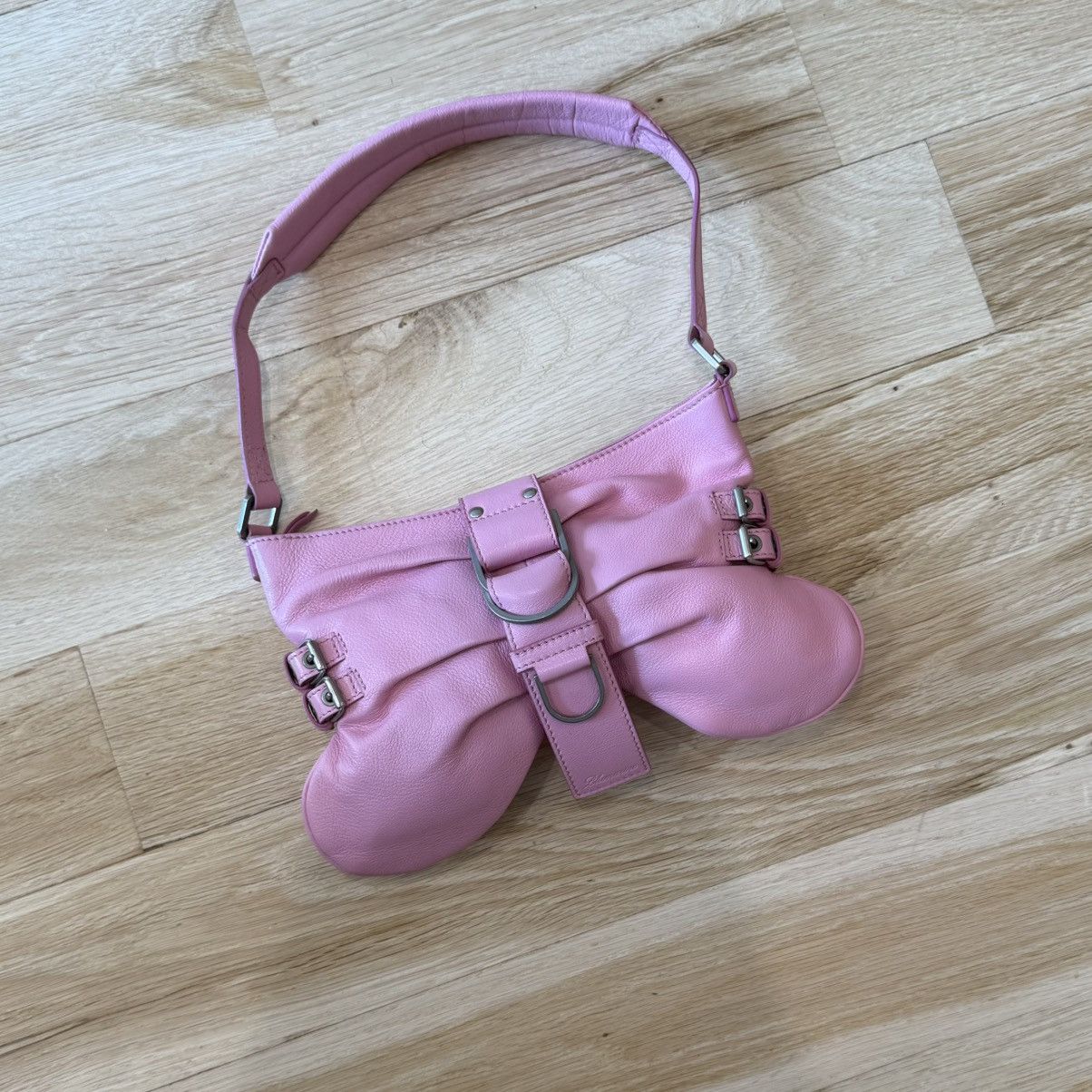 Blumarine Blumarine Small Butterfly Leather Shoulder Bag Size ONE SIZE - 1 Thumbnail