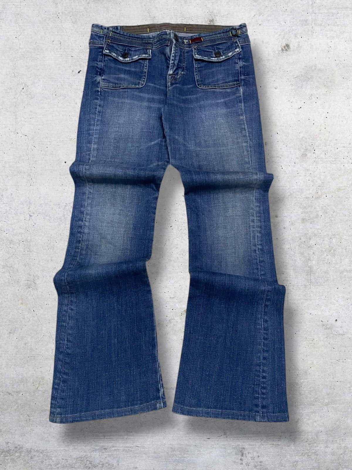Marithe + Francois Girbaud VINTAGE MARITHE FRANCOIS GIRBAUD OG FLARED DENIM STREETWEAR Size US 29 - 1 Thumbnail