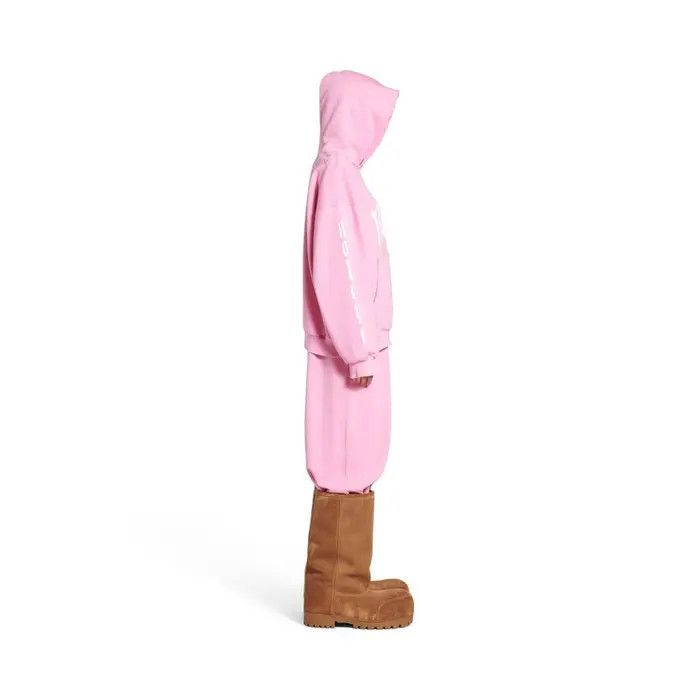 Balenciaga o1bcso1str0326 Nologo Hoodie Medium Fit in Pink Size XS / US 0-2 / IT 36-38 - 4 Thumbnail