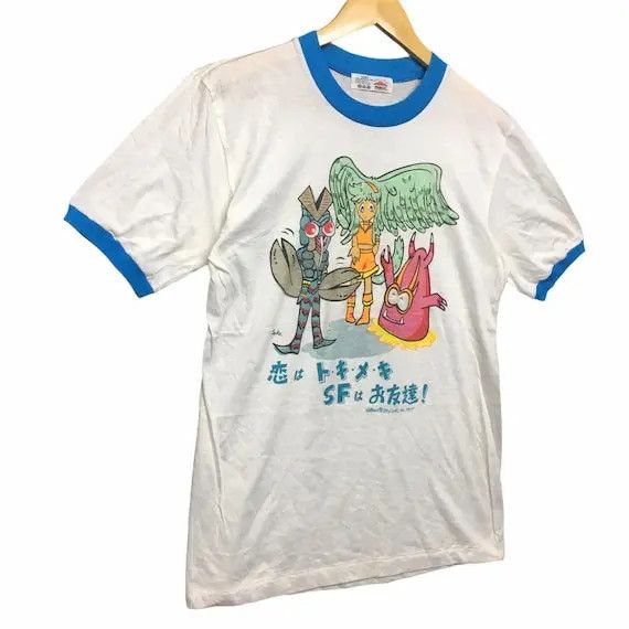 Anime × Vintage Vtg 80’ Anime ULTRAMAN ALIEN BALTAN Monster Manga Tee Shirt Size US M / EU 48-50 / 2 - 6 Thumbnail