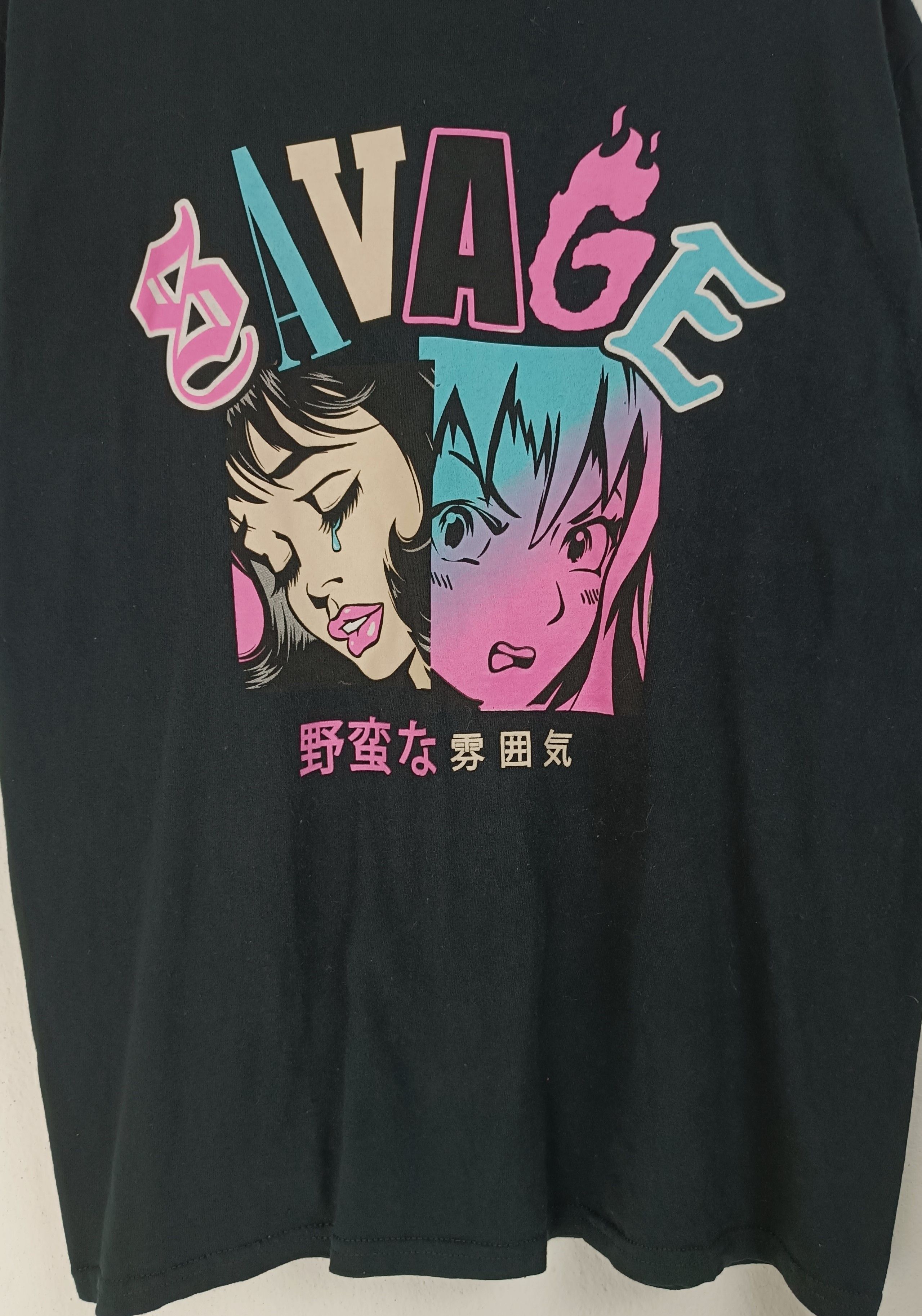 Anime VINTAGE SAVAGE POISON CLOTHING ANIME STYLE CUTE KAWAII TEE Size US M / EU 48-50 / 2 - 7 Thumbnail
