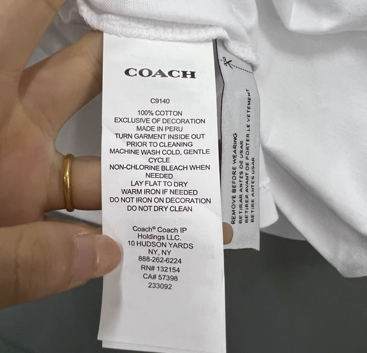 Coach Coach white logo printed short sleeve J41 Size US M / EU 48-50 / 2 - 3 Thumbnail