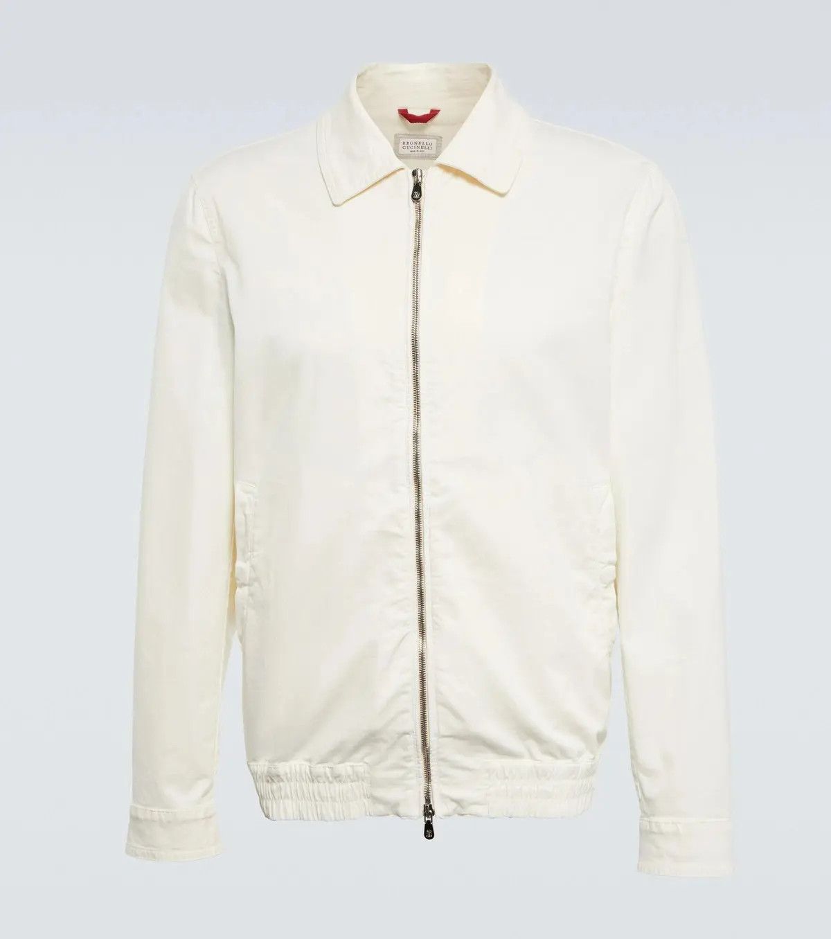 o1mle0725 Cotton Windbreaker Jacket in Ivory
