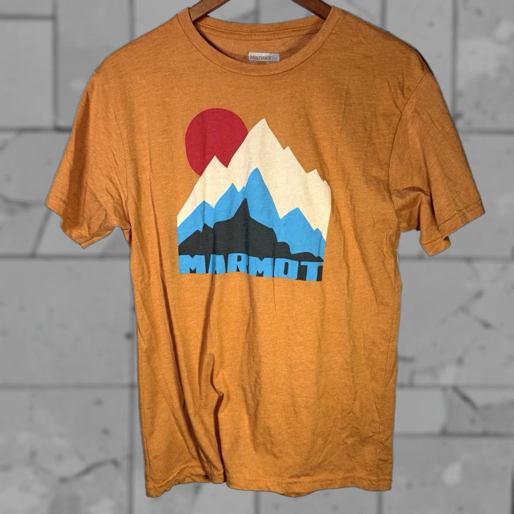 Marmot Marmot Mountain Graphic T-Shirt Mens Orange Medium Size US M / EU 48-50 / 2 - 1 Thumbnail